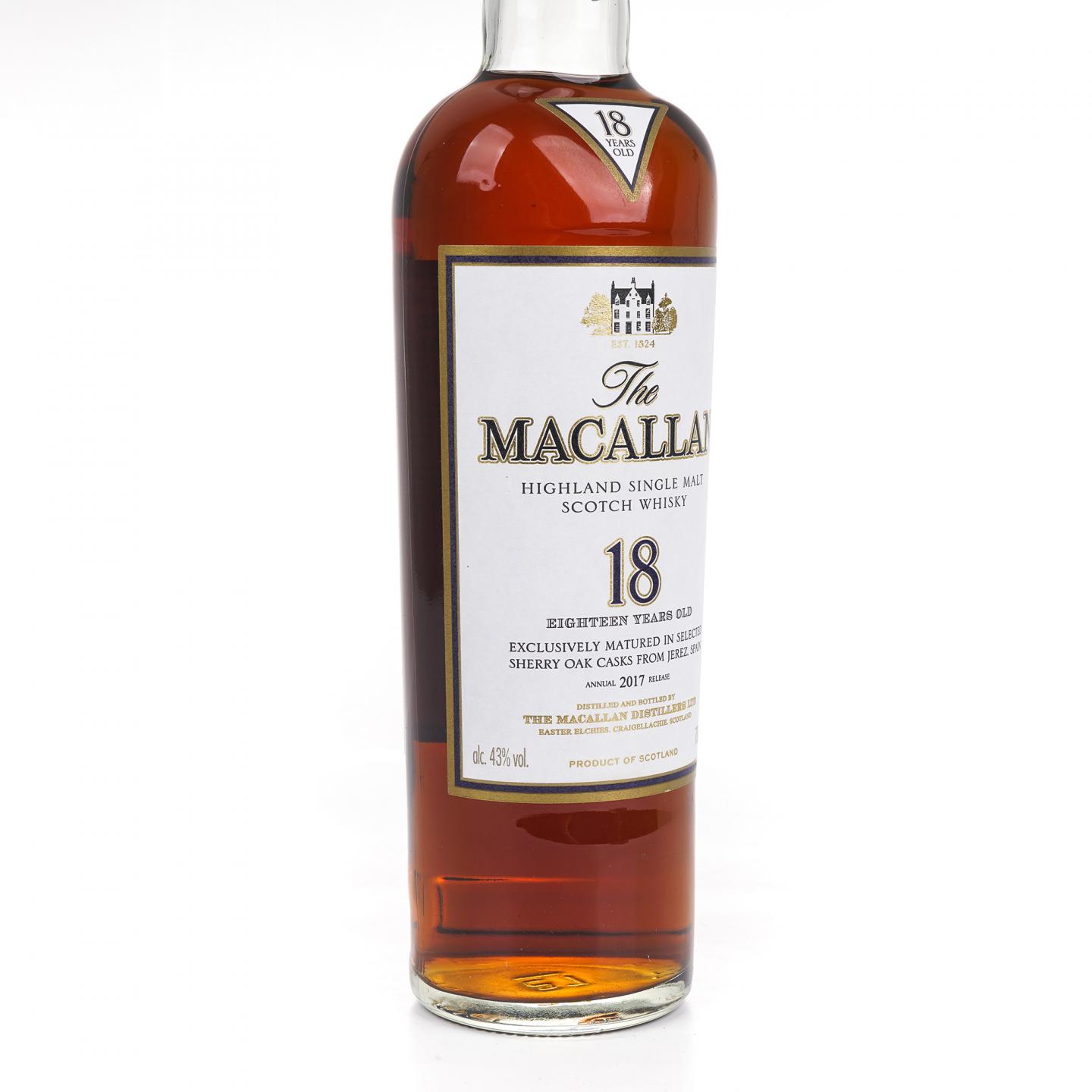 Macallan 麦卡伦 18年 2017 雪莉桶