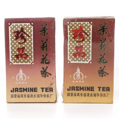 1990年代 国营福建省福清东阁华侨茶厂 珍品茉莉花茶 50g*2 干仓