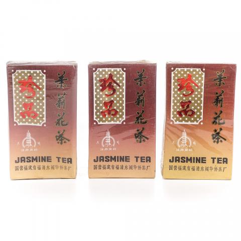 1990年代 国营福建省福清东阁华侨茶厂 珍品茉莉花茶 50g*3 干仓