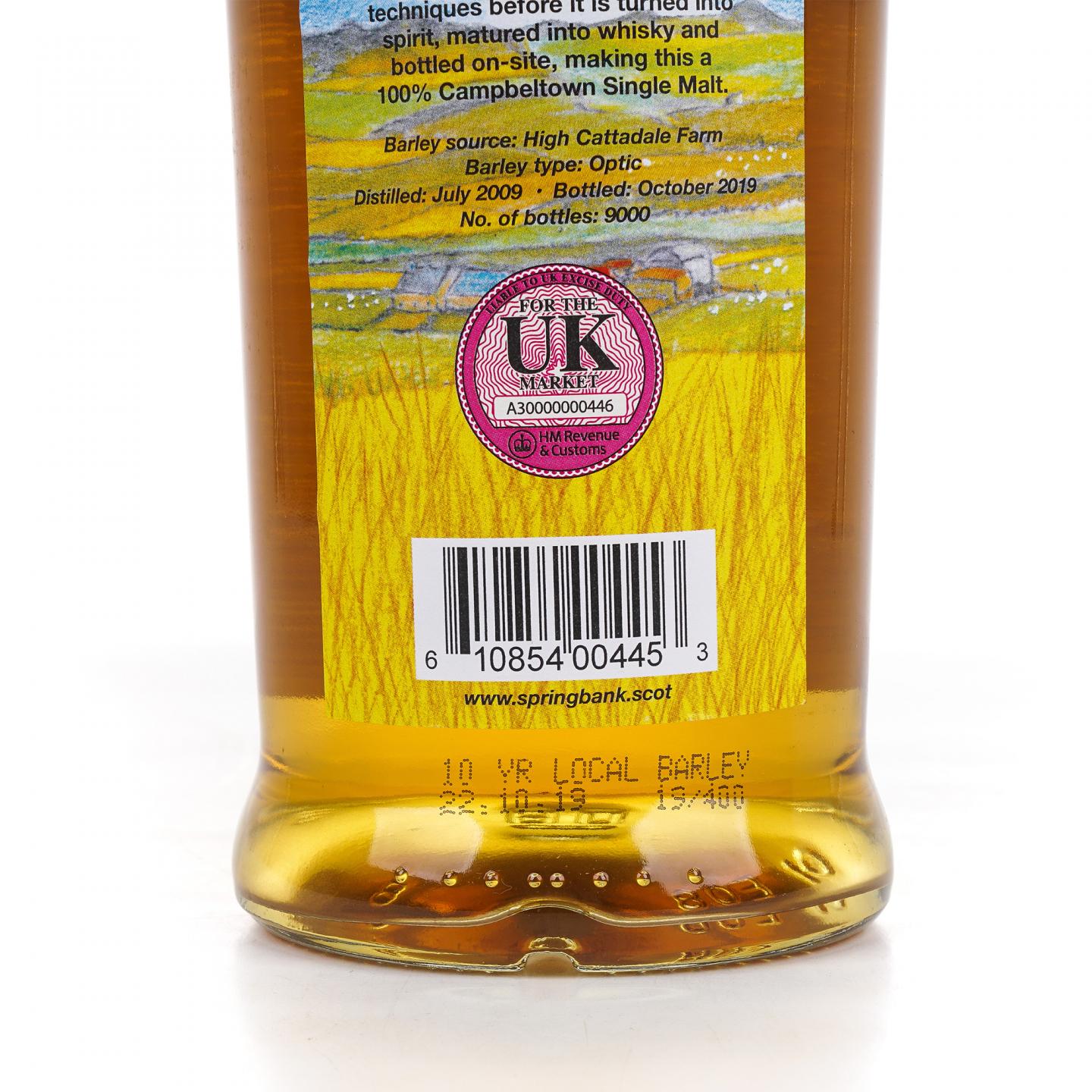 Springbank 云顶 10年 2009-2019 本地大麦