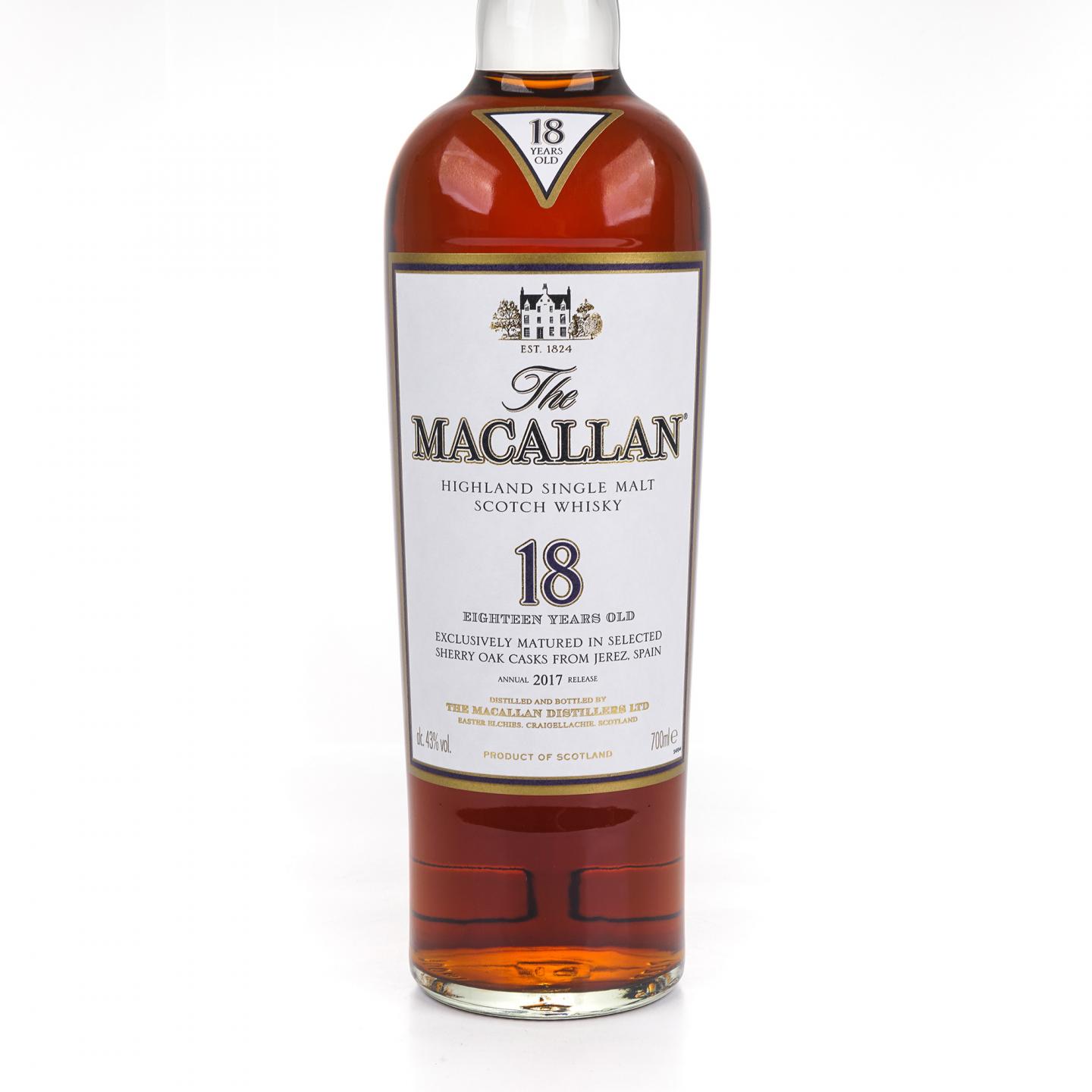 Macallan 麦卡伦 18年 2017 雪莉桶 700ml