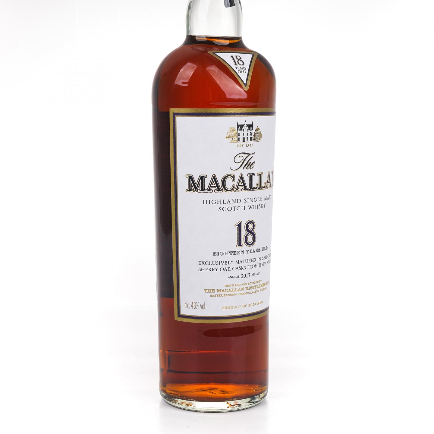 Macallan 麦卡伦 18年 2017 雪莉桶 700ml
