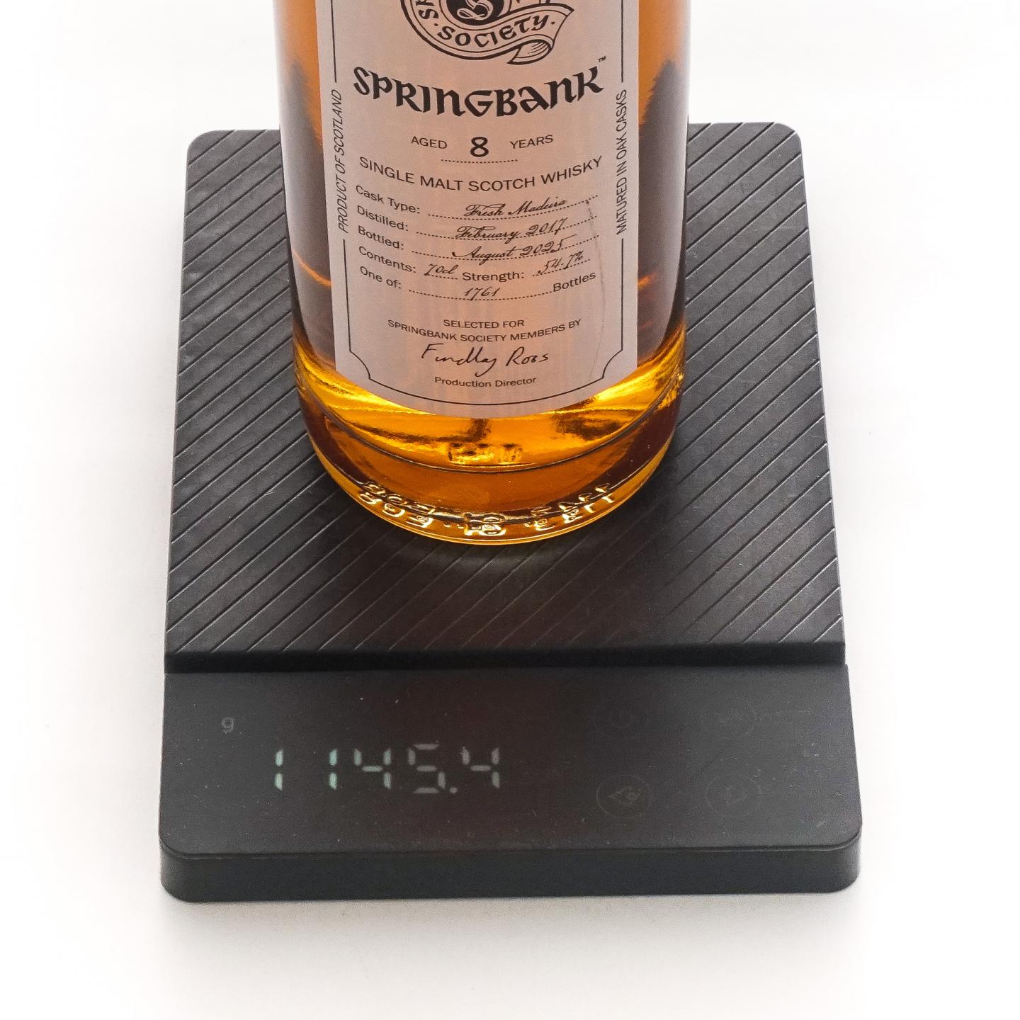 Springbank 云顶 8年 2017-2025 云顶协会