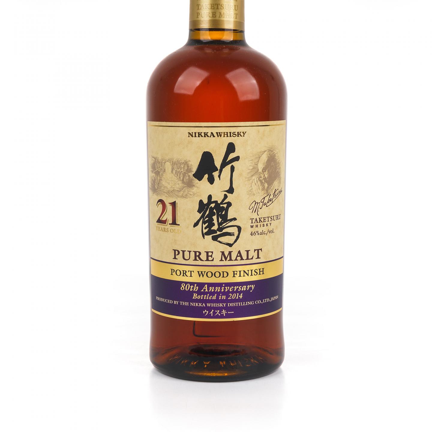 竹鹤 21年 Pure Malt 80周年纪念