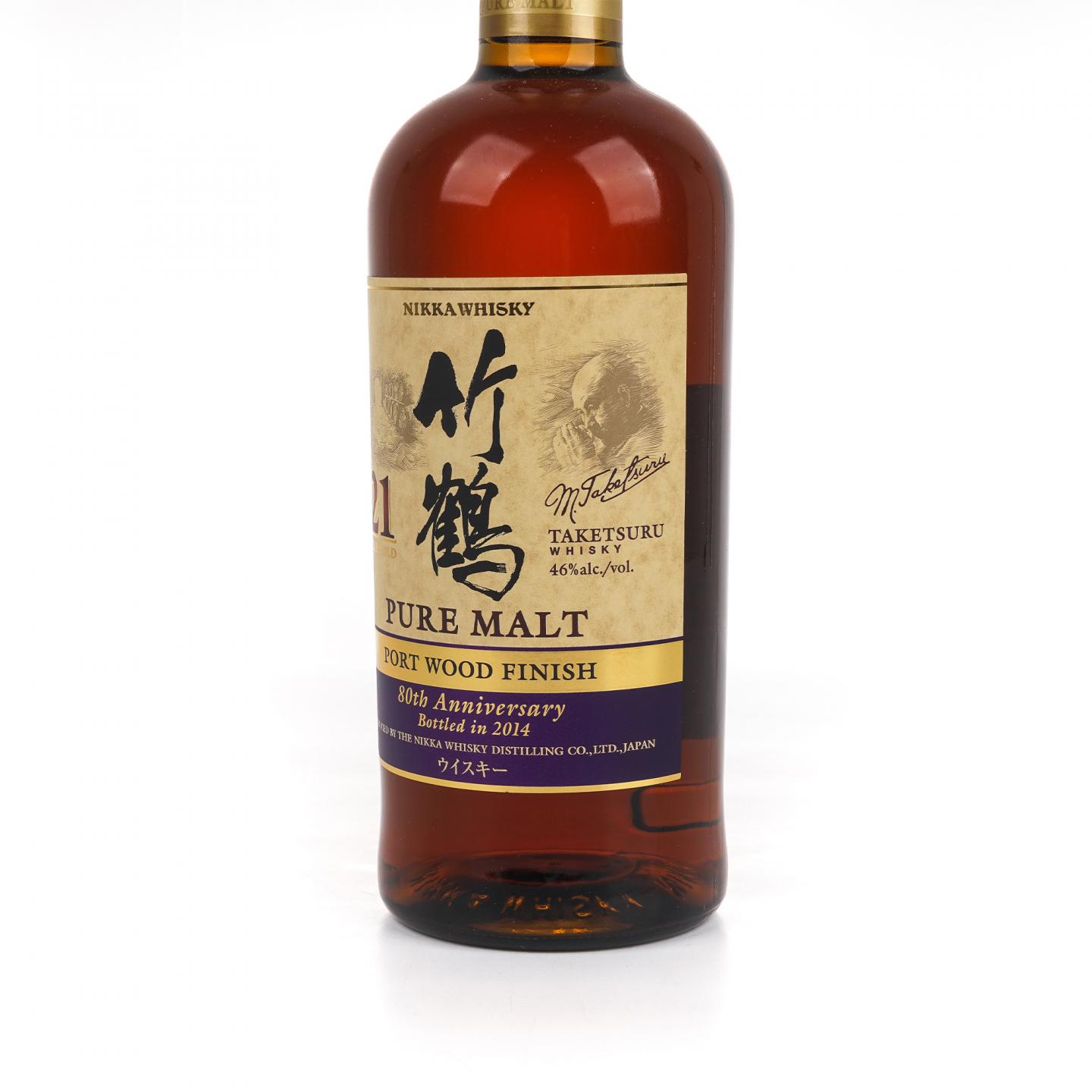 竹鹤 21年 Pure Malt 80周年纪念