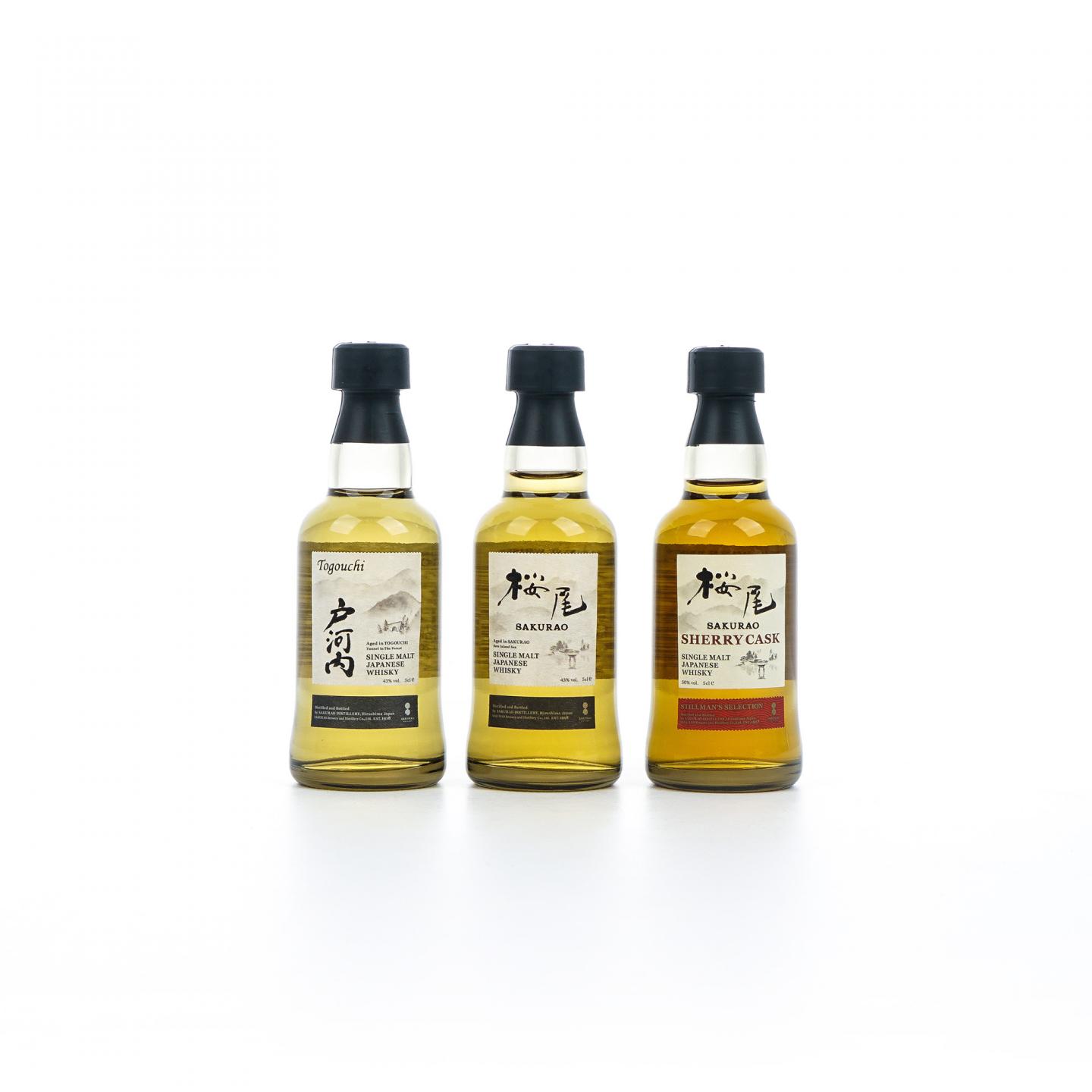 【酒版】樱尾/户河内 单麦 品鉴礼盒 3瓶组*50ml