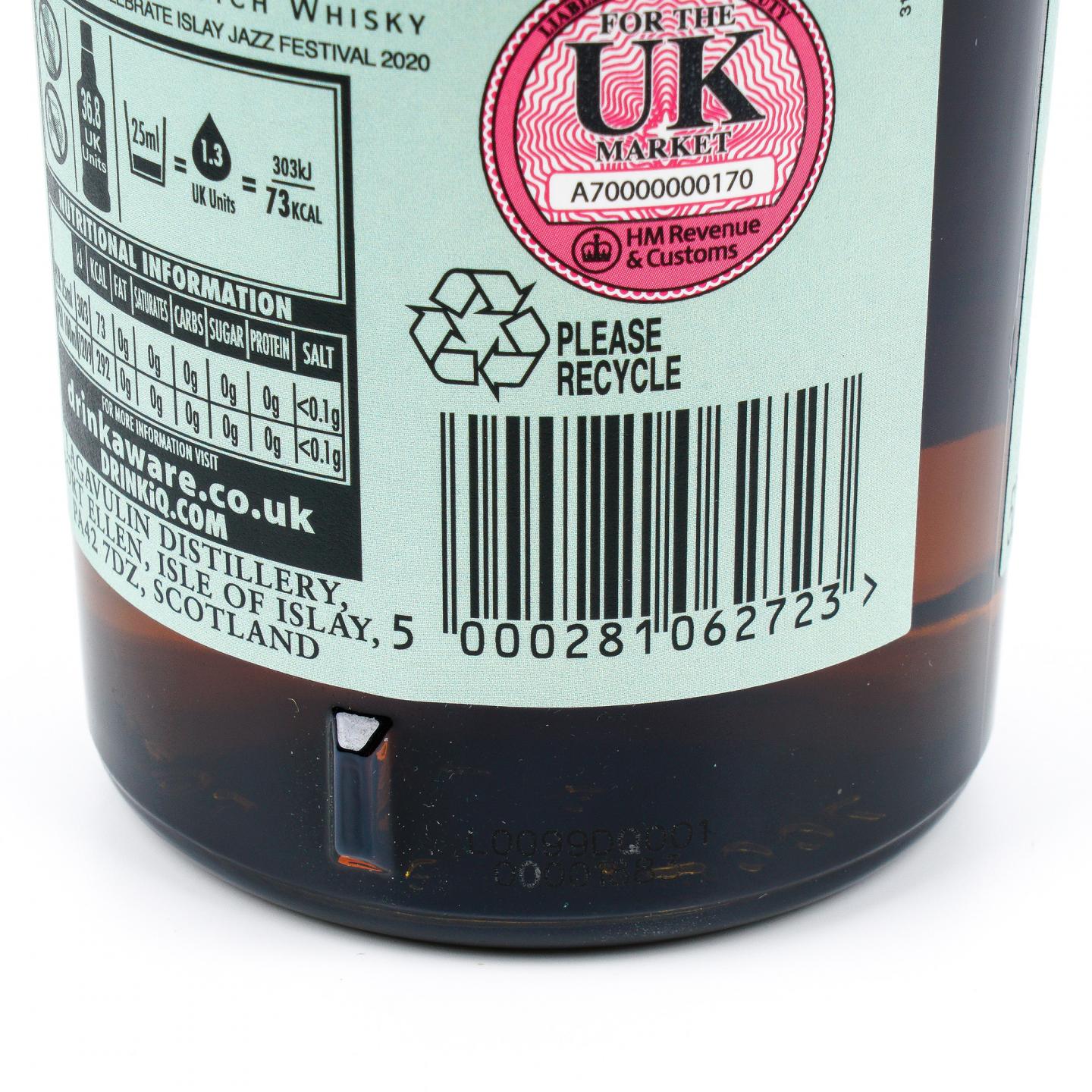 Lagavulin 乐加维林 22年 2020 爵士音乐节 桶强