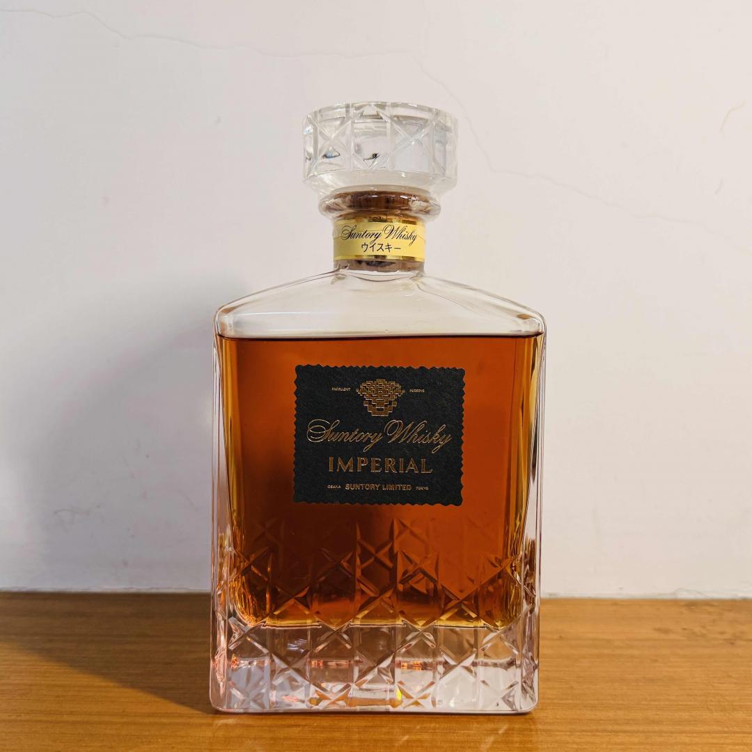 90年代 山崎蒸馏所 金花标「帝国」KAGAMI水晶瓶威士忌 600ml 43%
