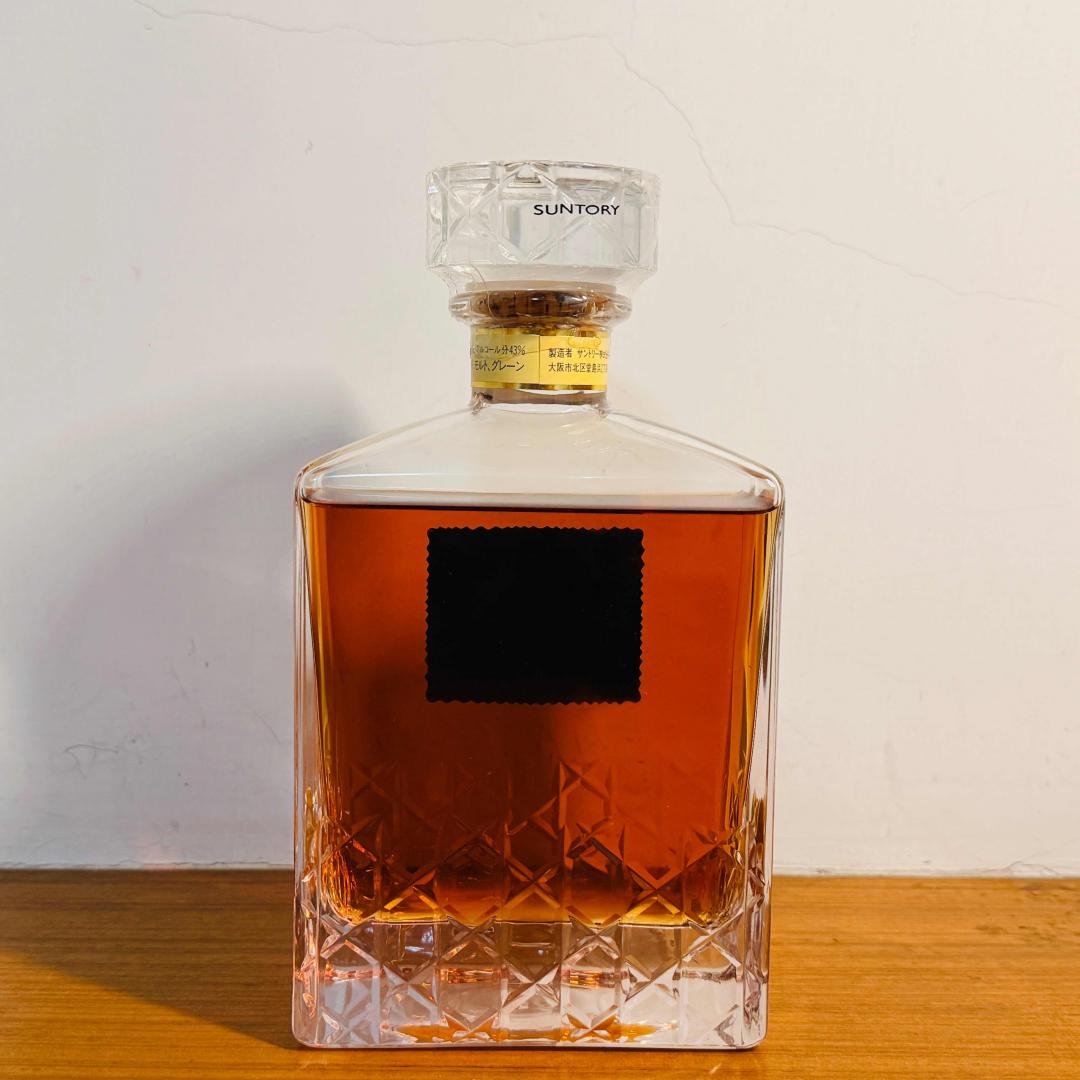 90年代 山崎蒸馏所 金花标「帝国」KAGAMI水晶瓶威士忌 600ml 43%