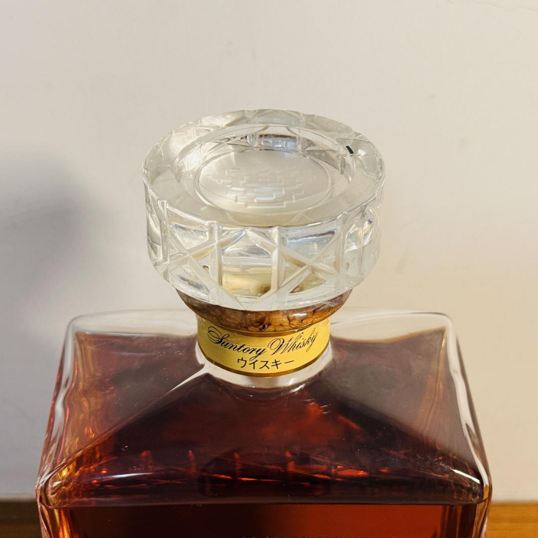 90年代 山崎蒸馏所 金花标「帝国」KAGAMI水晶瓶威士忌 600ml 43%