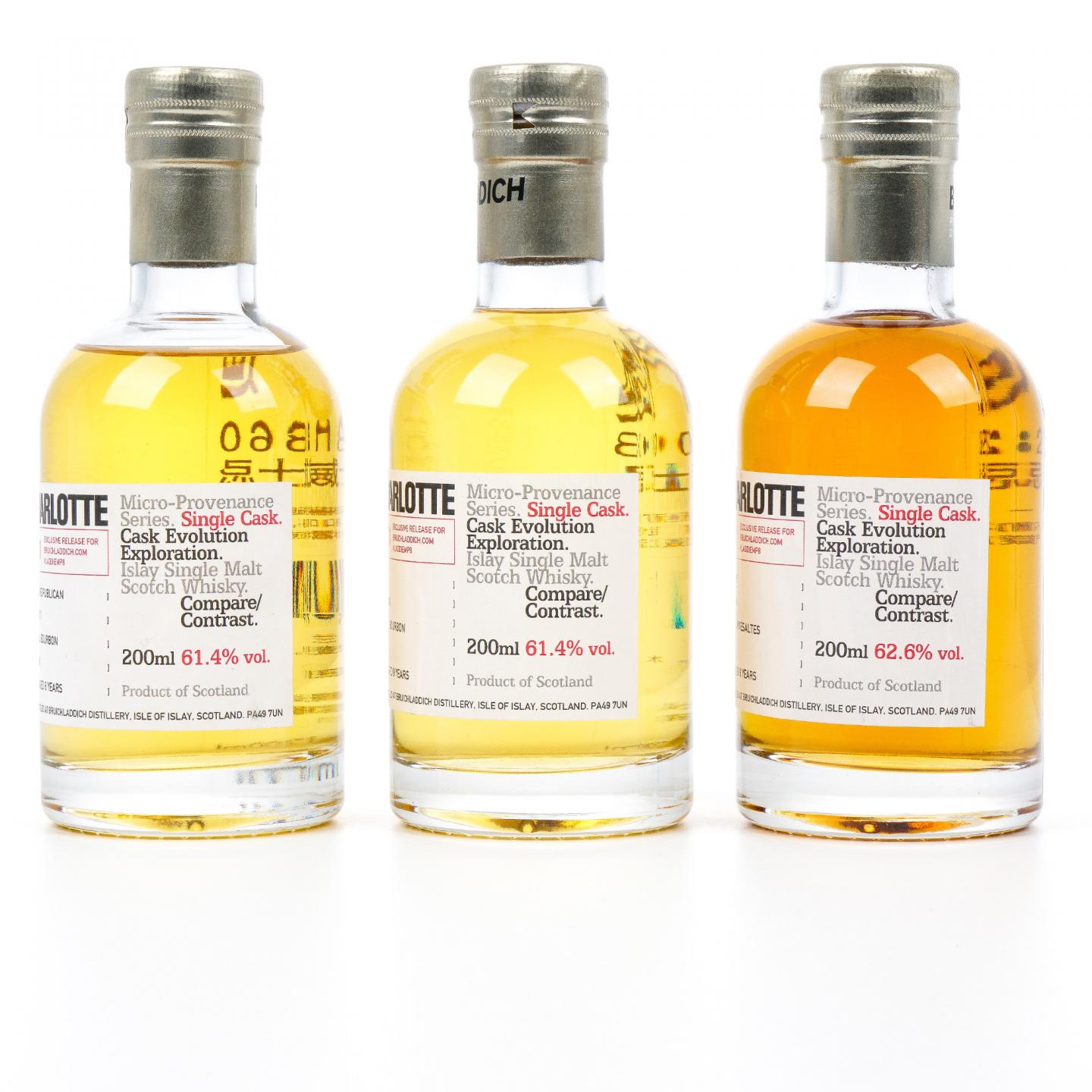 【中样】Bruichladdich 布赫拉迪 波夏 微物源单桶 200ml*3瓶组