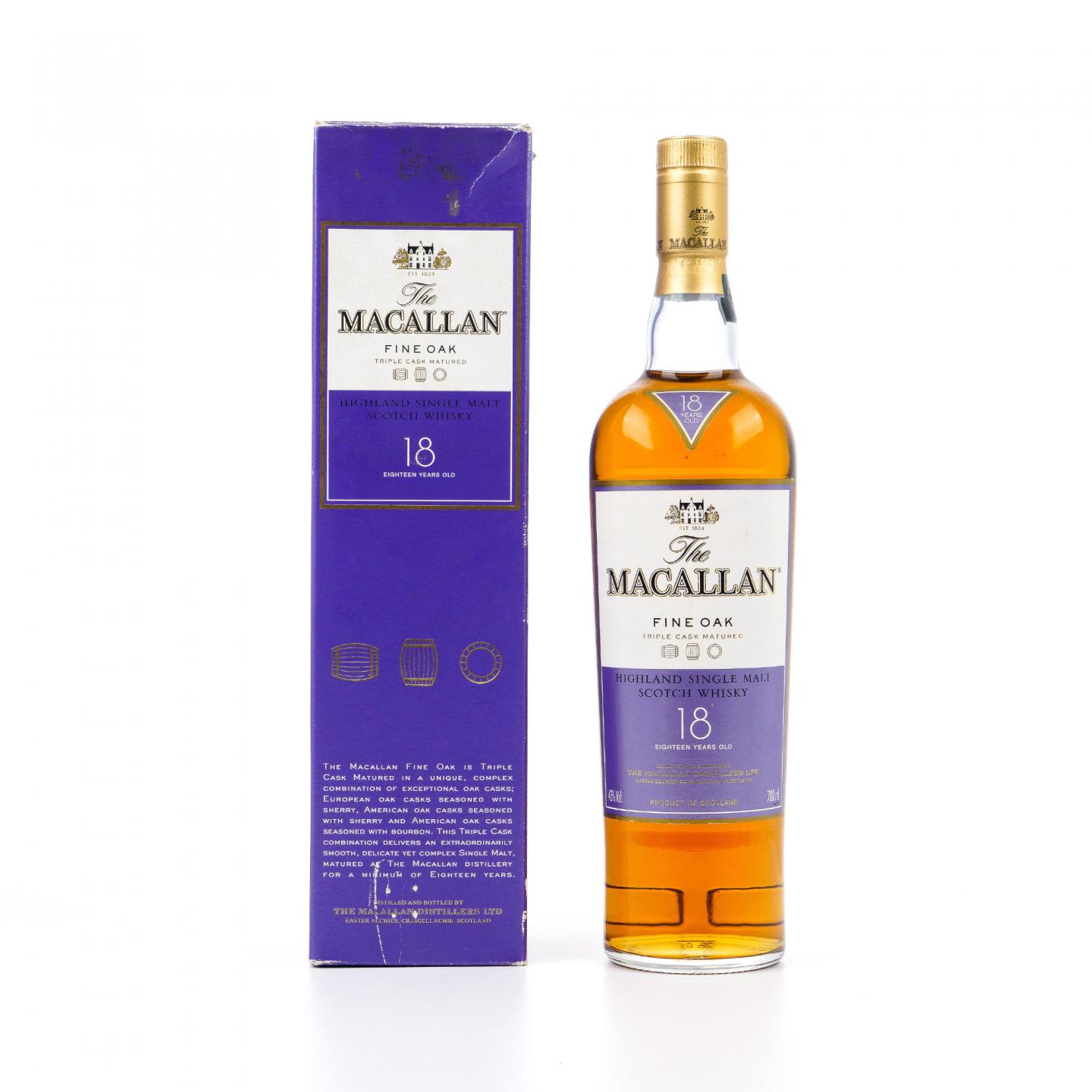 Macallan 麦卡伦 18年 Fine Oak