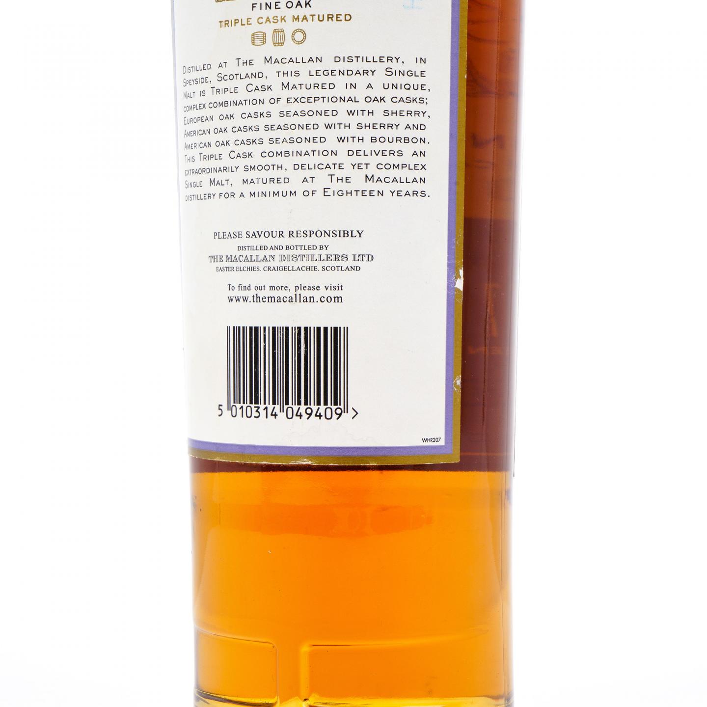 Macallan 麦卡伦 18年 Fine Oak