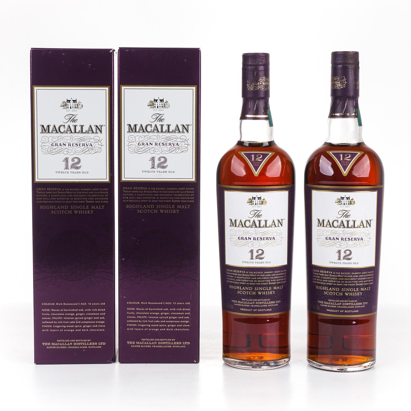 Macallan 麦卡伦 12年 紫钻 第六版 雪莉桶 2支组