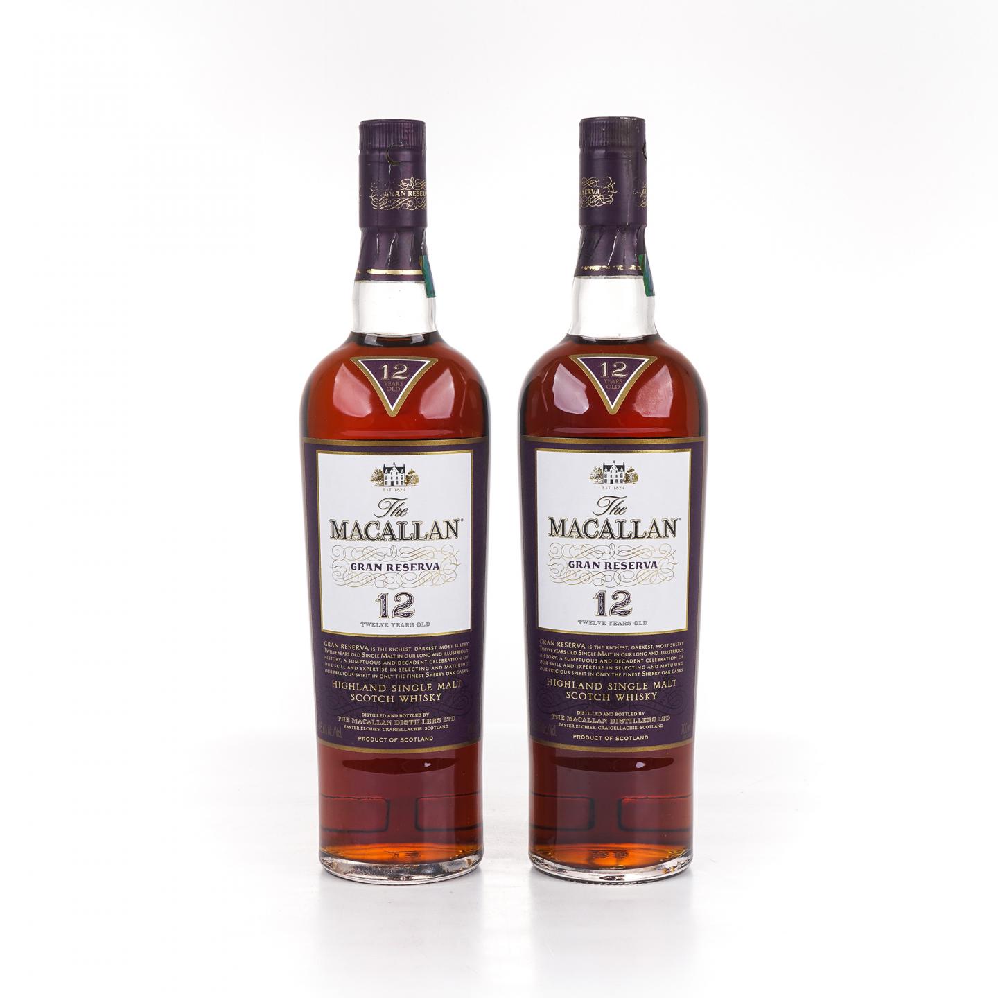 Macallan 麦卡伦 12年 紫钻 第六版 雪莉桶 2支组