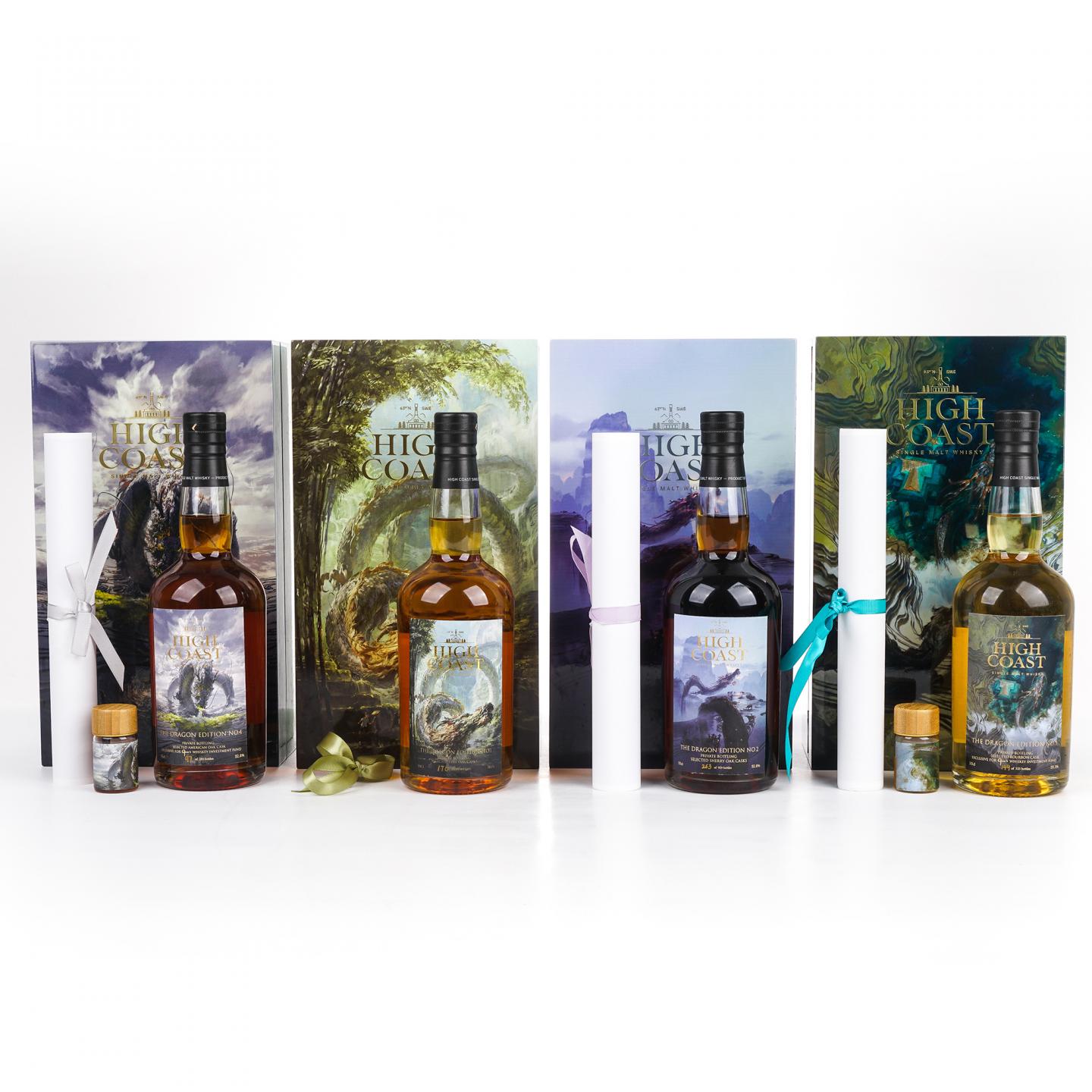 High Coast 海歌 2021/2022 龙系列1-4版 500ml*4 附2瓶小酒版