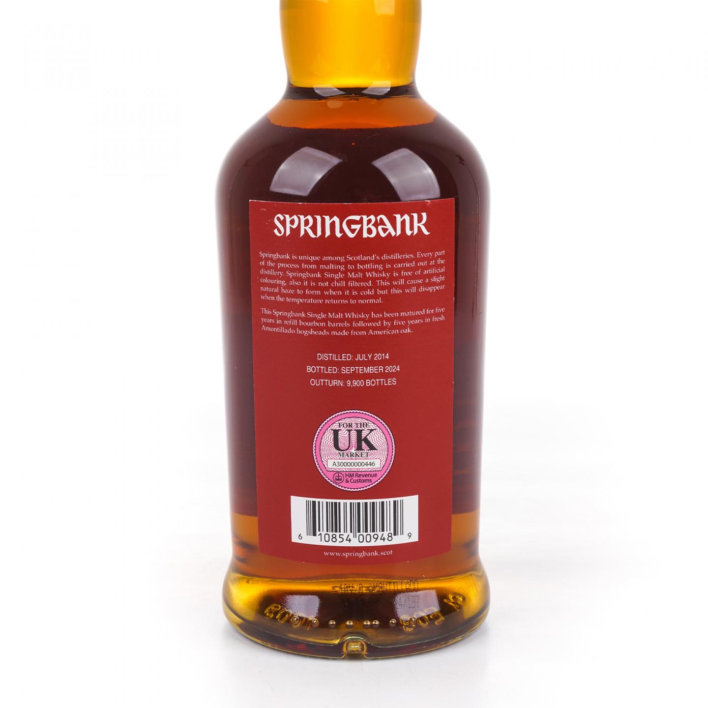 Springbank 云顶 10年 2014-2024