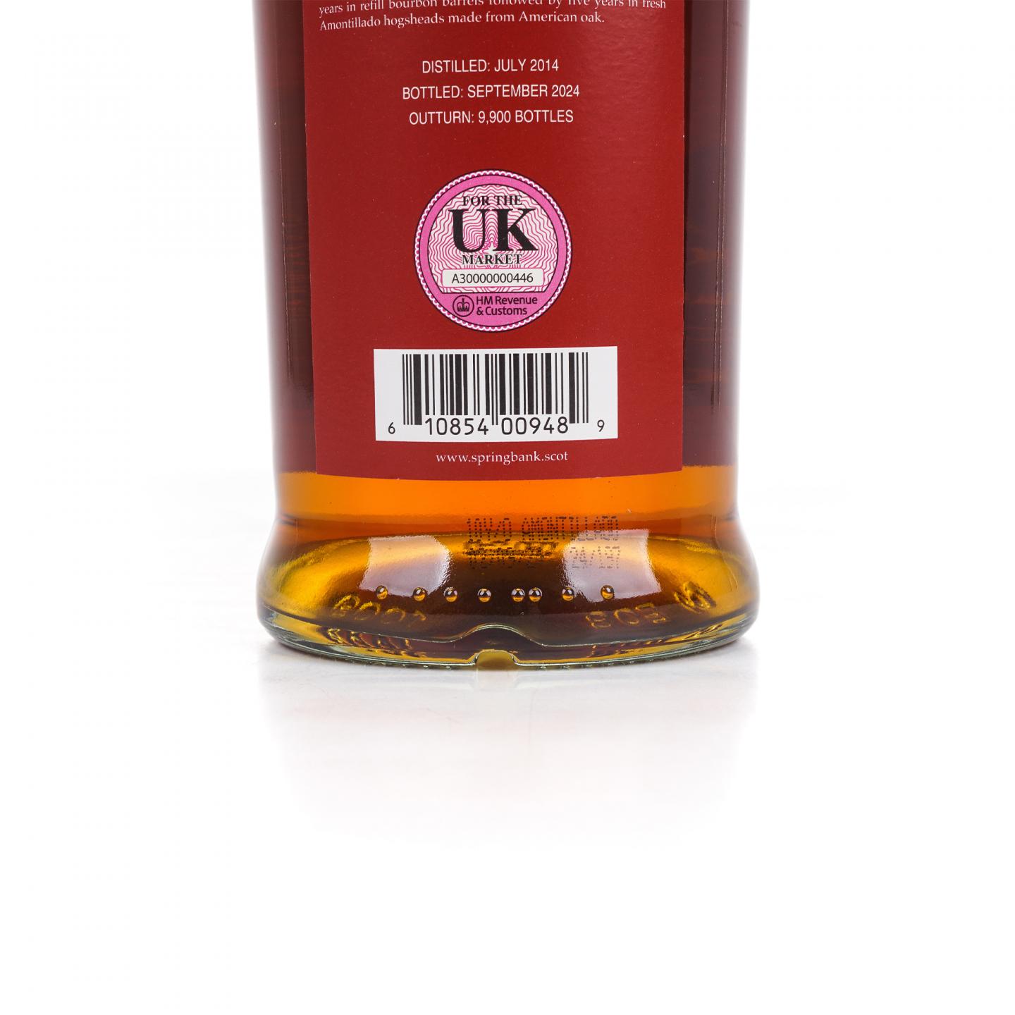 Springbank 云顶 10年 2014-2024