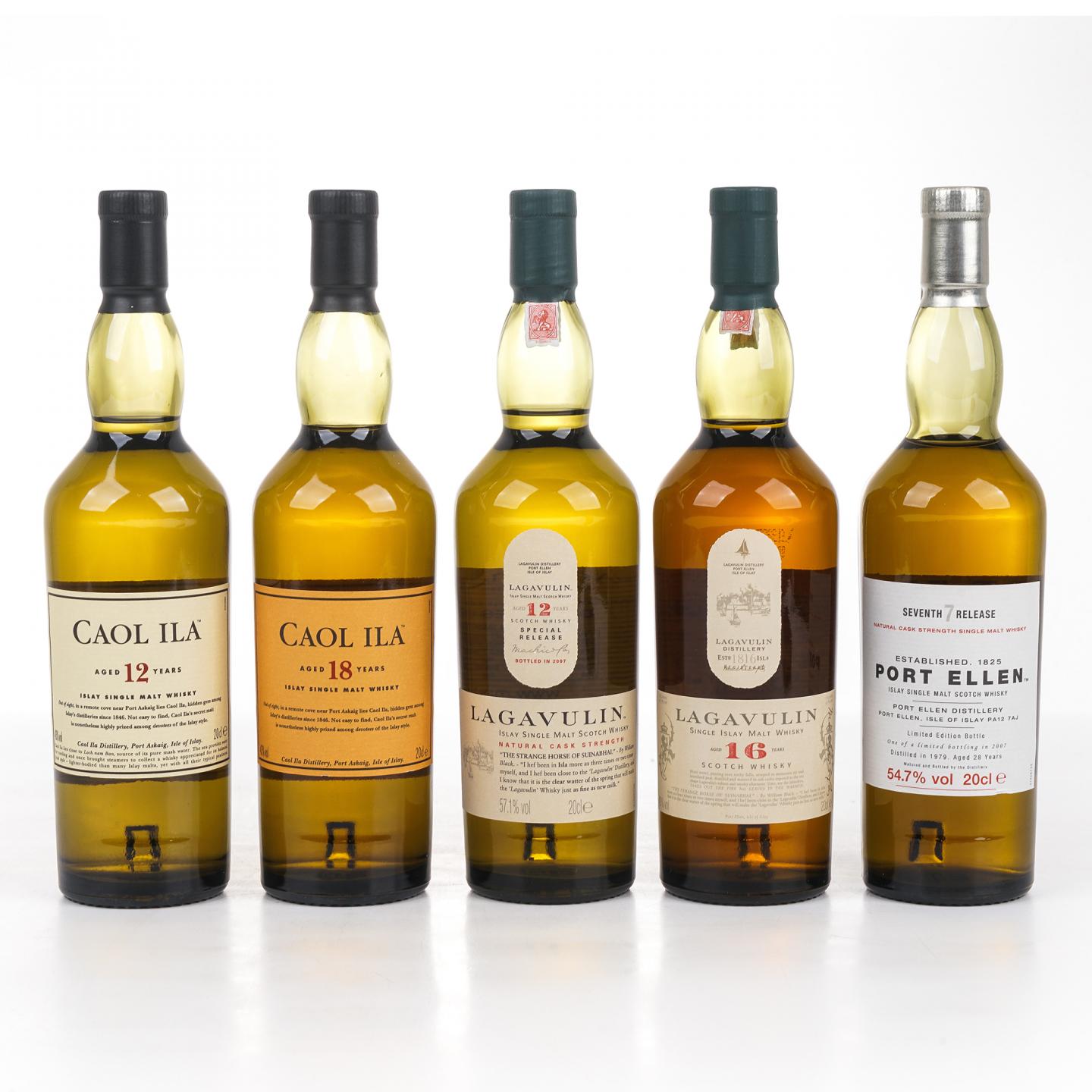 【中样】波特艾伦/卡尔里拉/乐加维林 The Classic Islay Collection套装 5瓶组*200ml