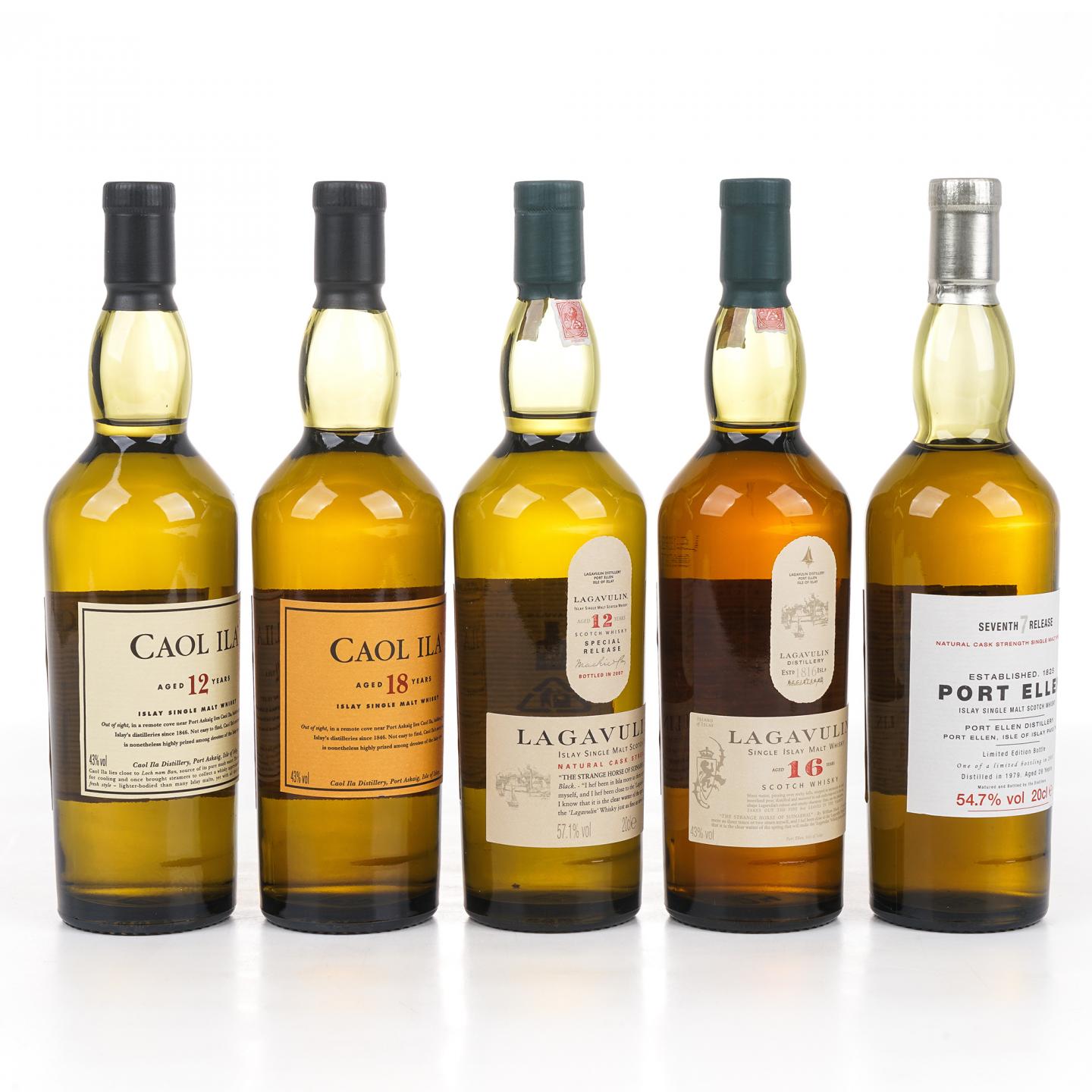 【中样】波特艾伦/卡尔里拉/乐加维林 The Classic Islay Collection套装 5瓶组*200ml
