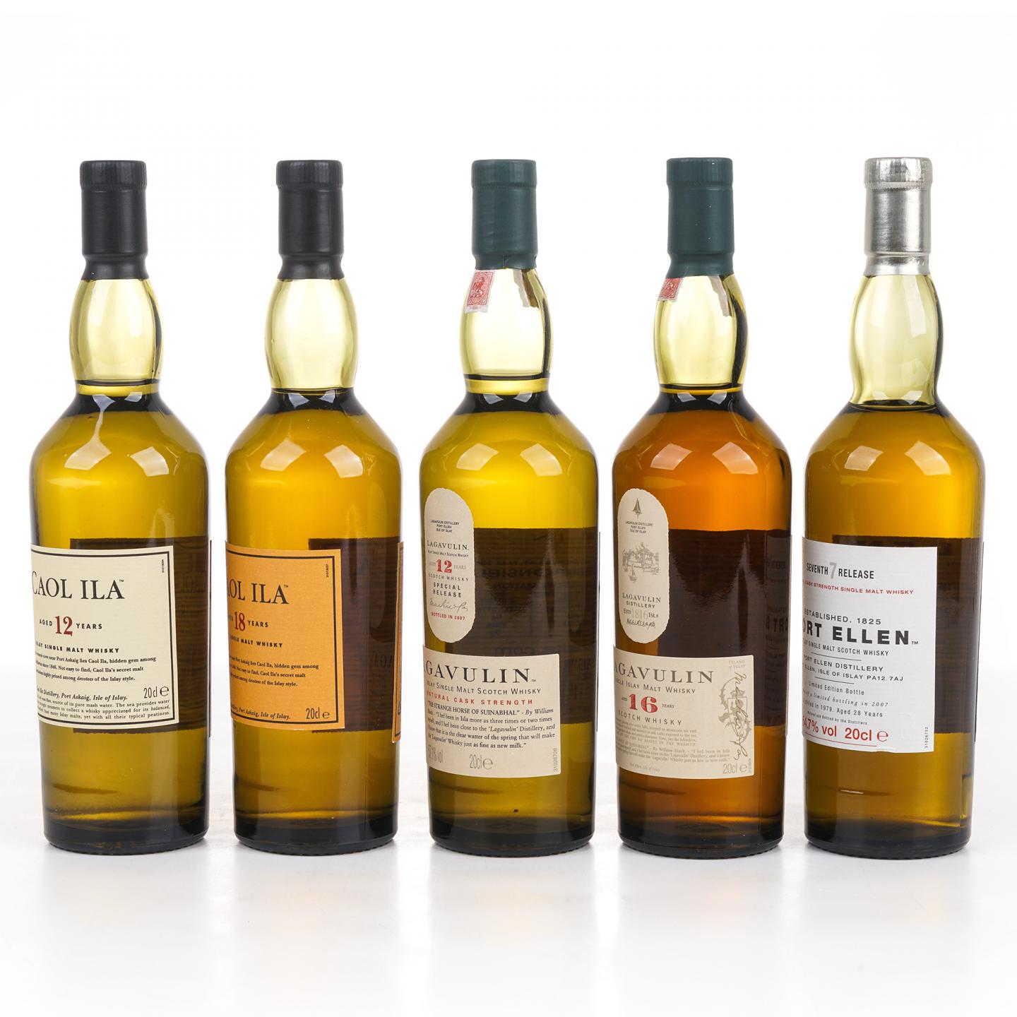 【中样】波特艾伦/卡尔里拉/乐加维林 The Classic Islay Collection套装 5瓶组*200ml