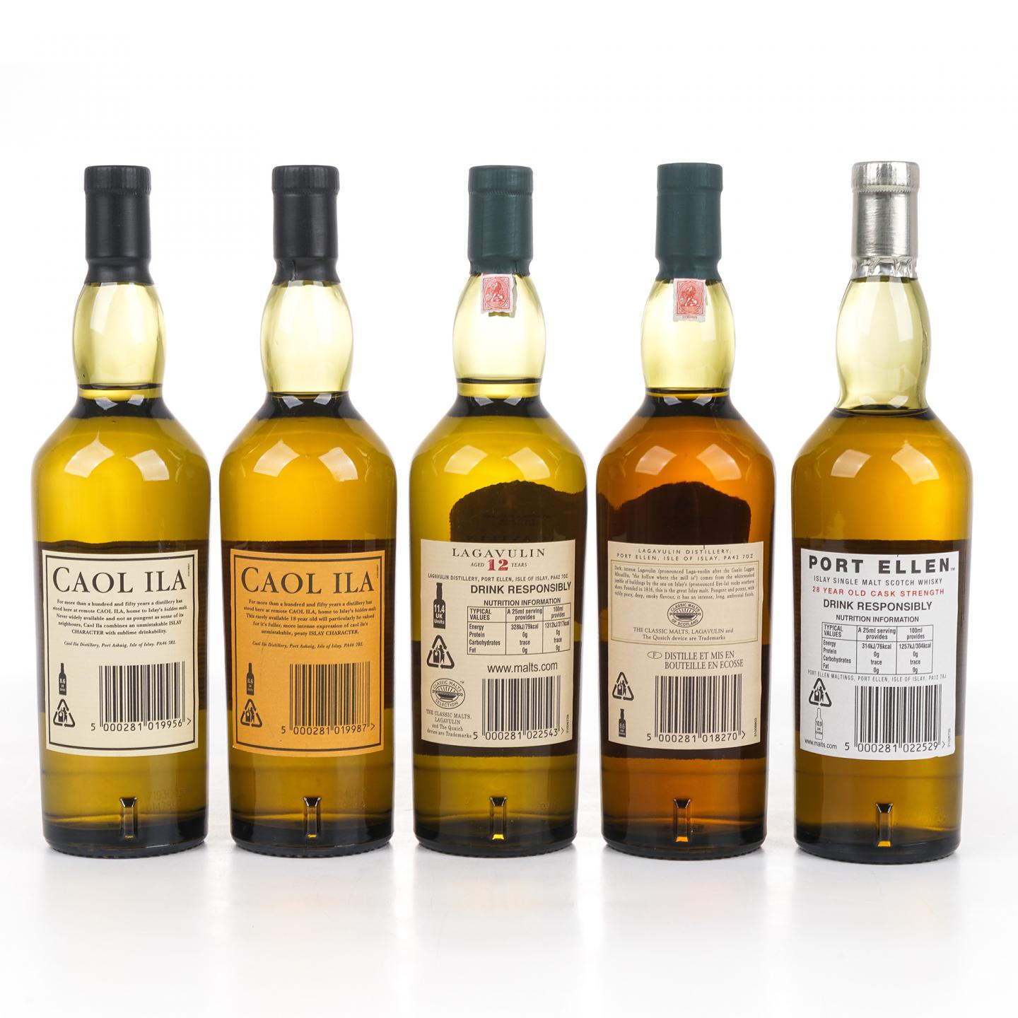【中样】波特艾伦/卡尔里拉/乐加维林 The Classic Islay Collection套装 5瓶组*200ml