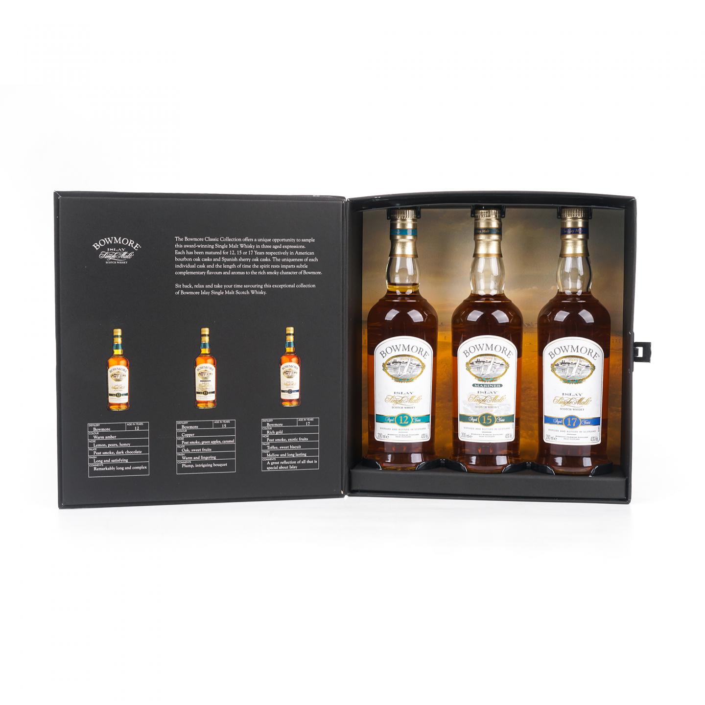 【中样】Bowmore 波摩 海鸥标 12/15/17年 200ml*3瓶组