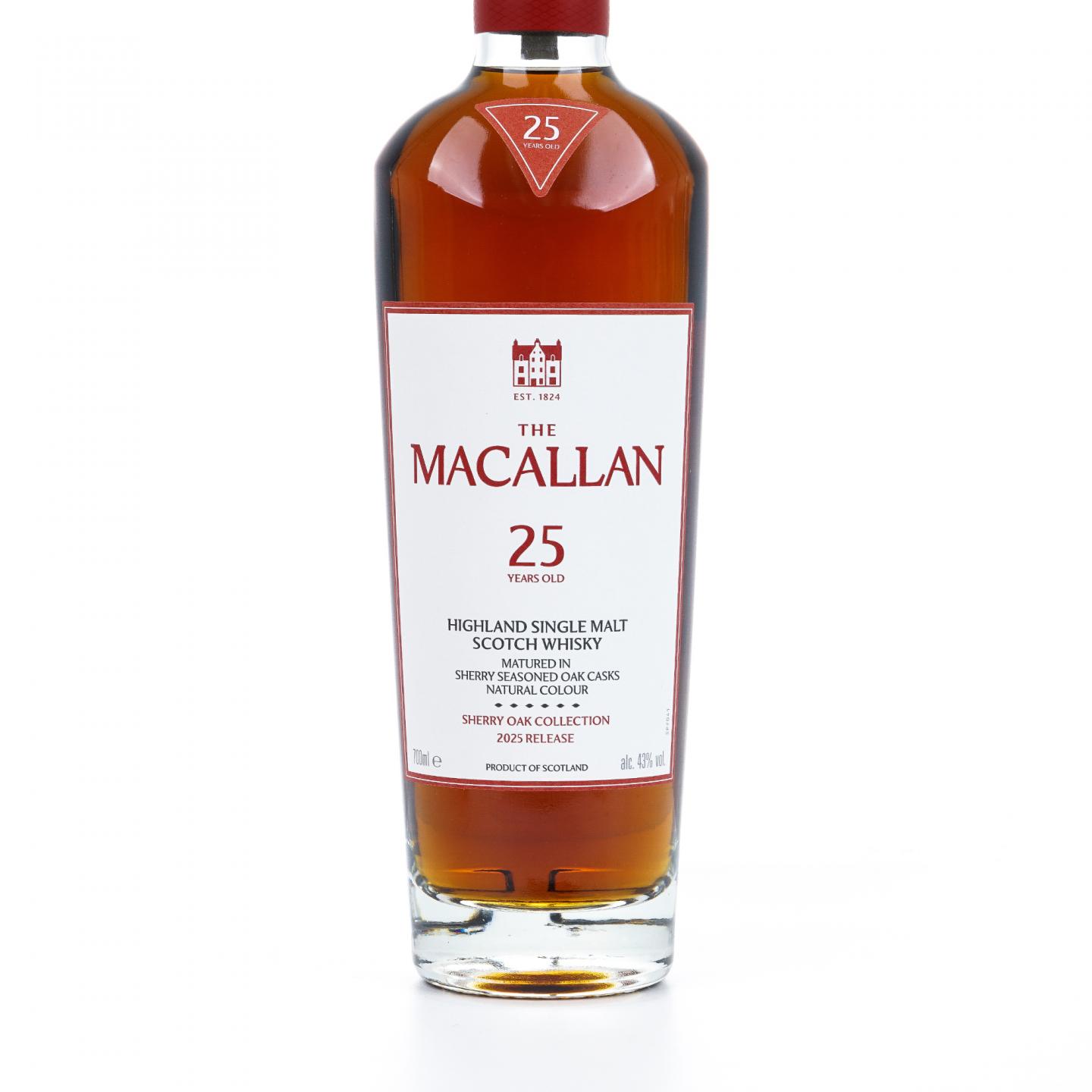 Macallan 麦卡伦 25年 2025 Release 雪莉桶