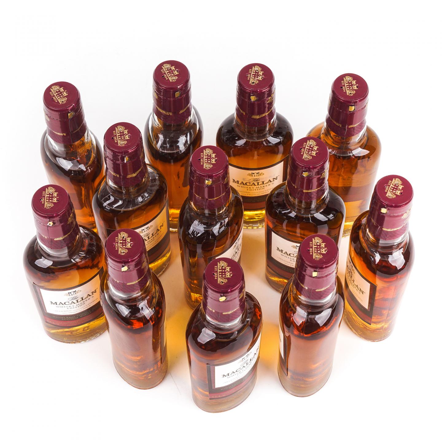 【酒版】Macallan 麦卡伦 1824系列 Whisky Maker's Edition 12瓶组*50ml