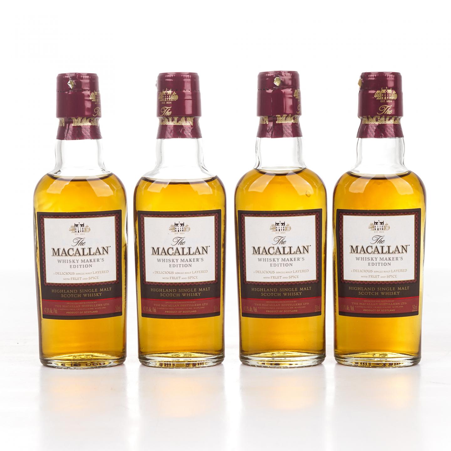 【酒版】Macallan 麦卡伦 1824系列 Whisky Maker's Edition 12瓶组*50ml