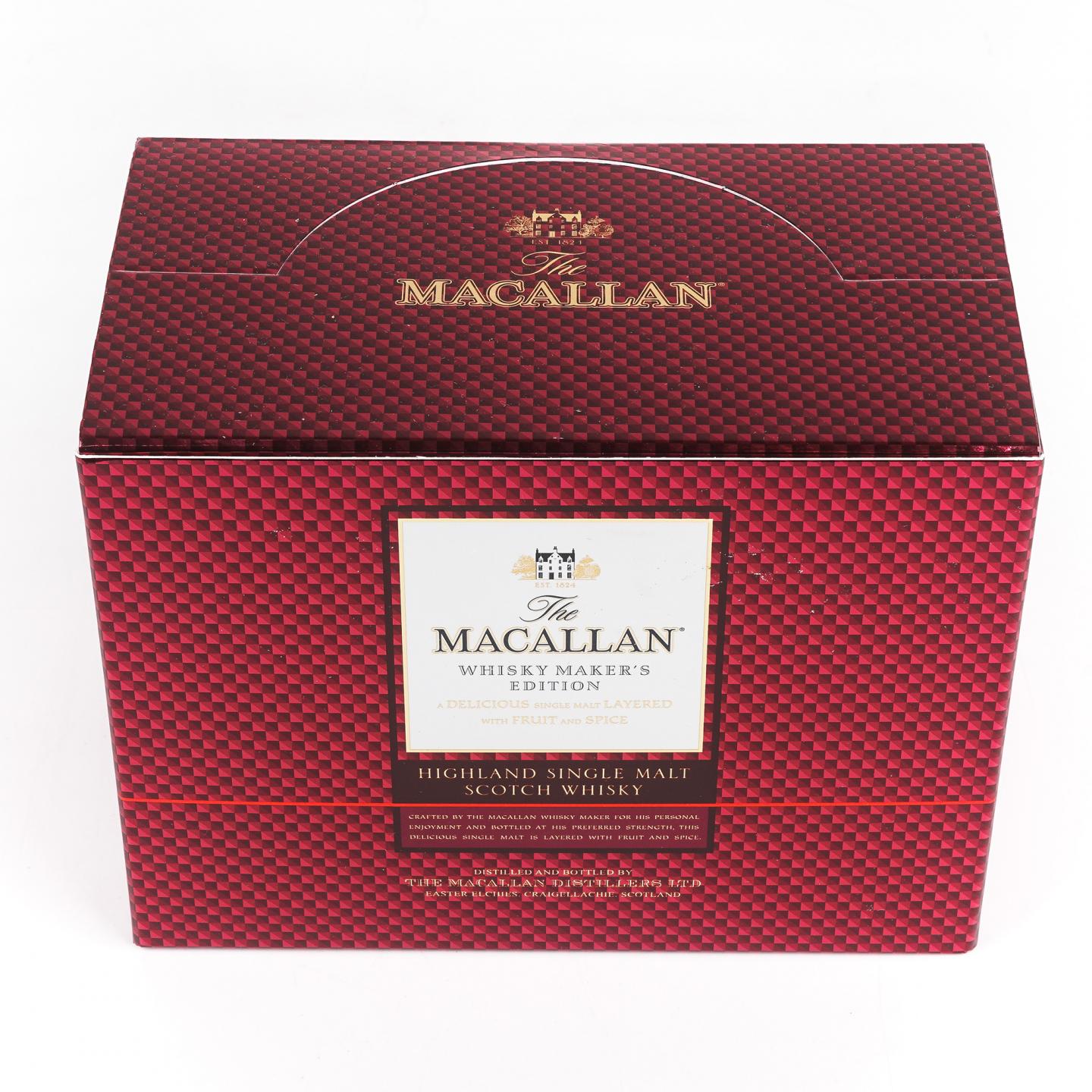 【酒版】Macallan 麦卡伦 1824系列 Whisky Maker's Edition 12瓶组*50ml