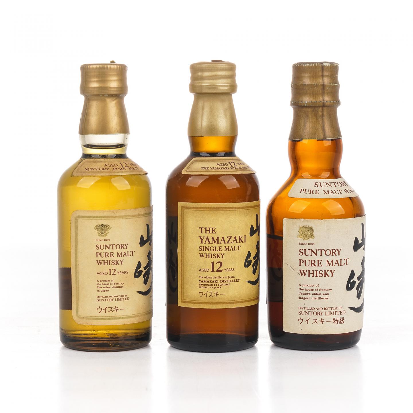 【酒版】山崎 Pure Malt/Single Malt 3支组*50ml