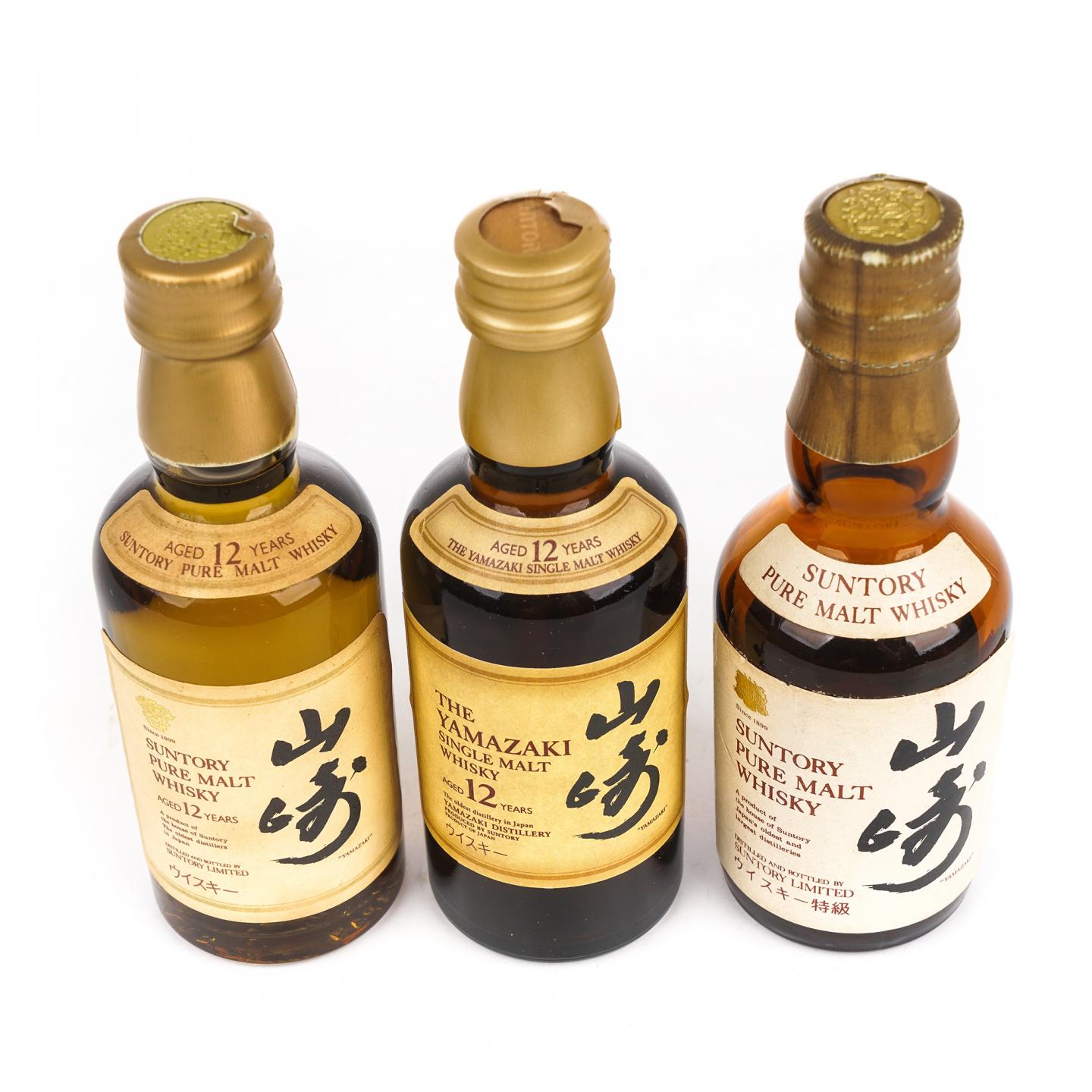 【酒版】山崎 Pure Malt/Single Malt 3支组*50ml