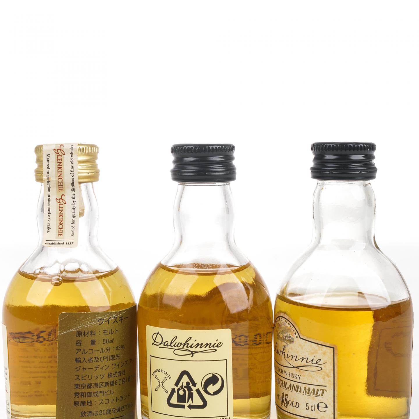 【酒版】Glenkinchie 格兰昆奇 10年/Dalwhinnie 达尔维尼 15年 3支组*50ml