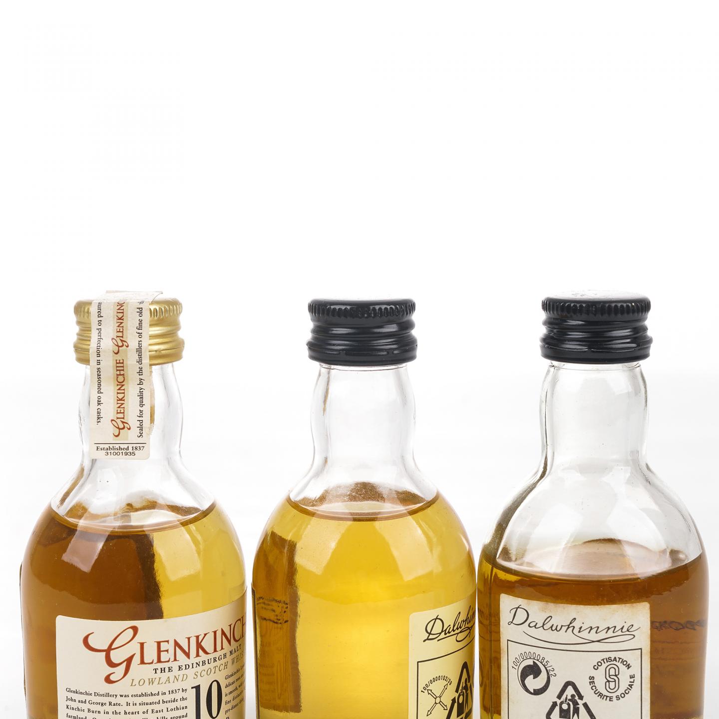 【酒版】Glenkinchie 格兰昆奇 10年/Dalwhinnie 达尔维尼 15年 3支组*50ml