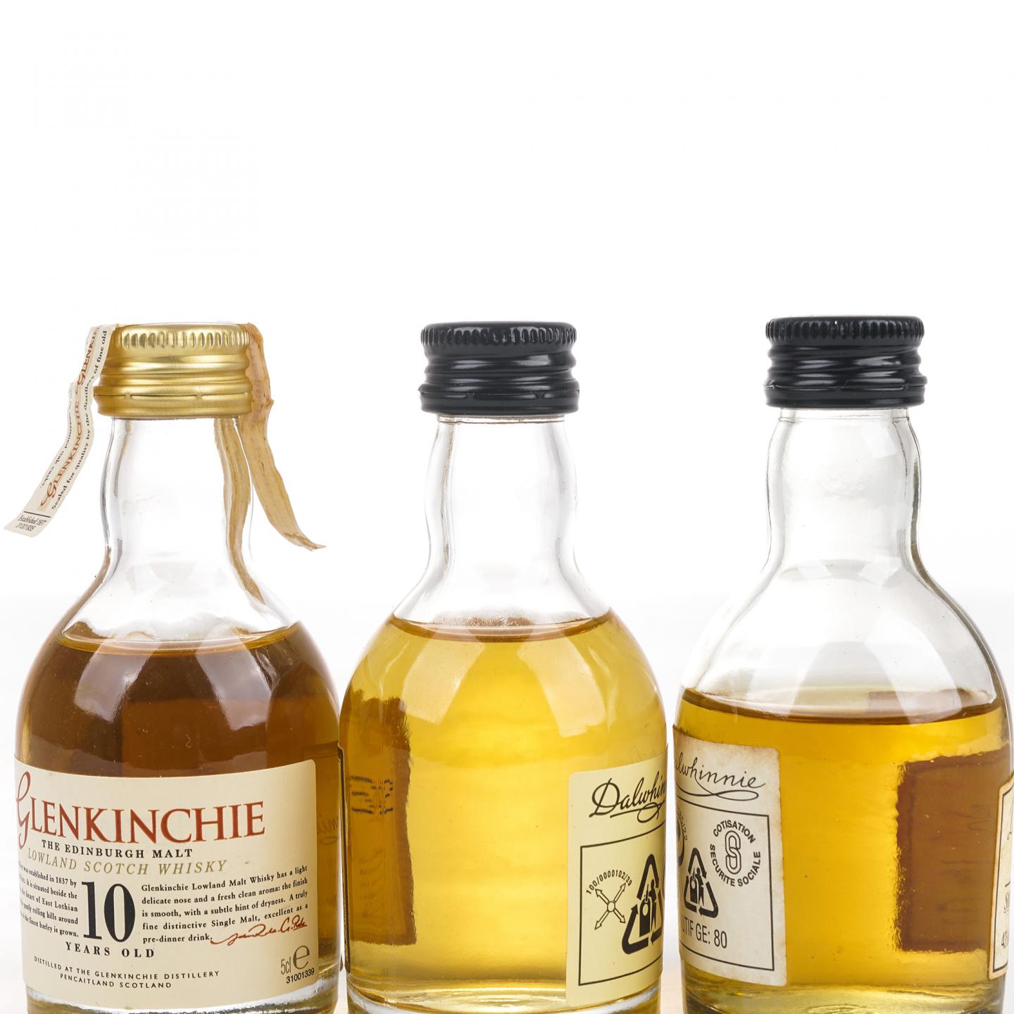 【酒版】Glenkinchie 格兰昆奇 10年/Dalwhinnie 达尔维尼 15年 3支组*50ml