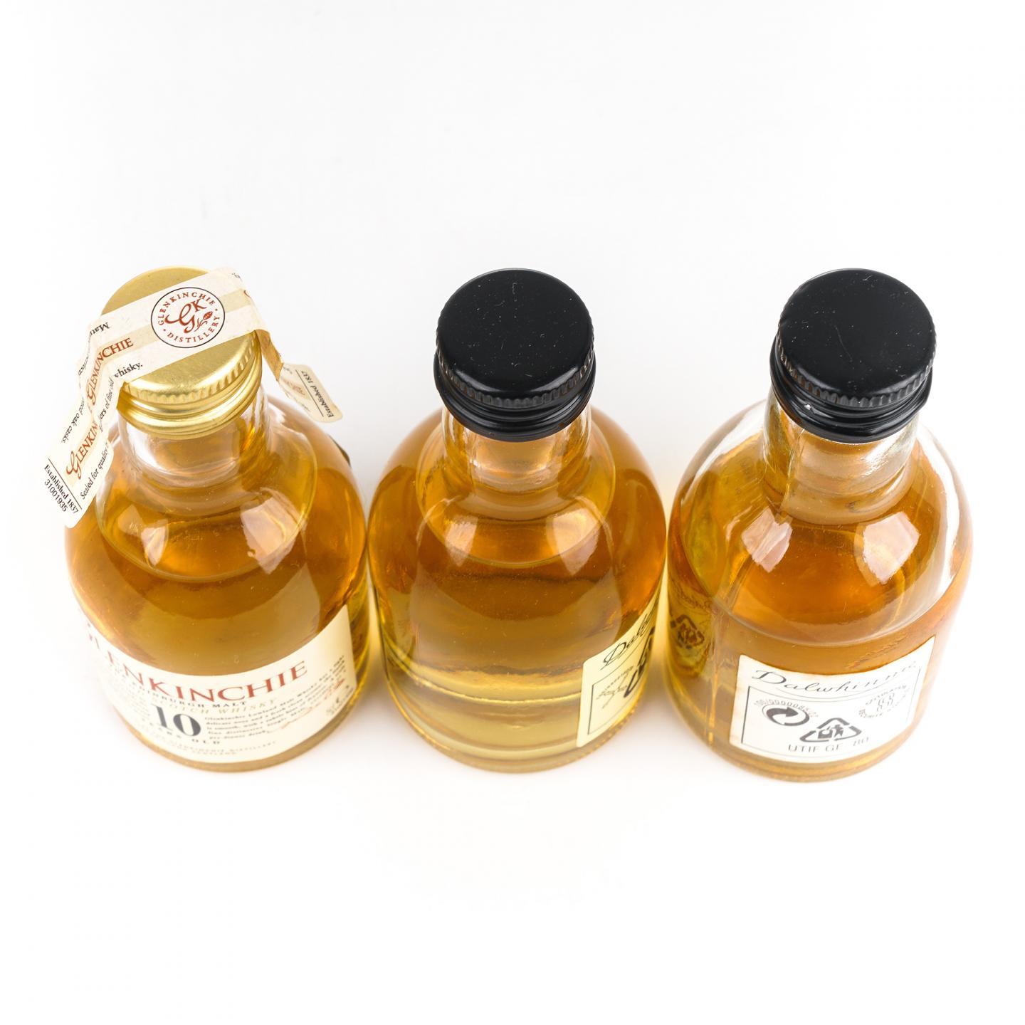 【酒版】Glenkinchie 格兰昆奇 10年/Dalwhinnie 达尔维尼 15年 3支组*50ml