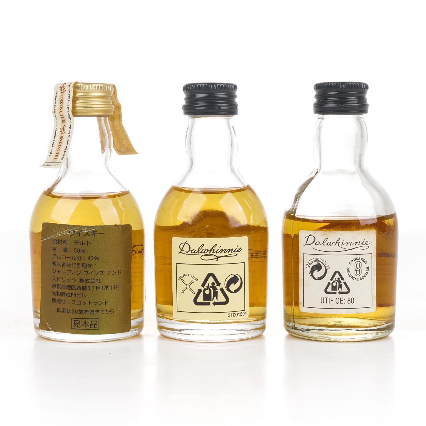 【酒版】Glenkinchie 格兰昆奇 10年/Dalwhinnie 达尔维尼 15年 3支组*50ml