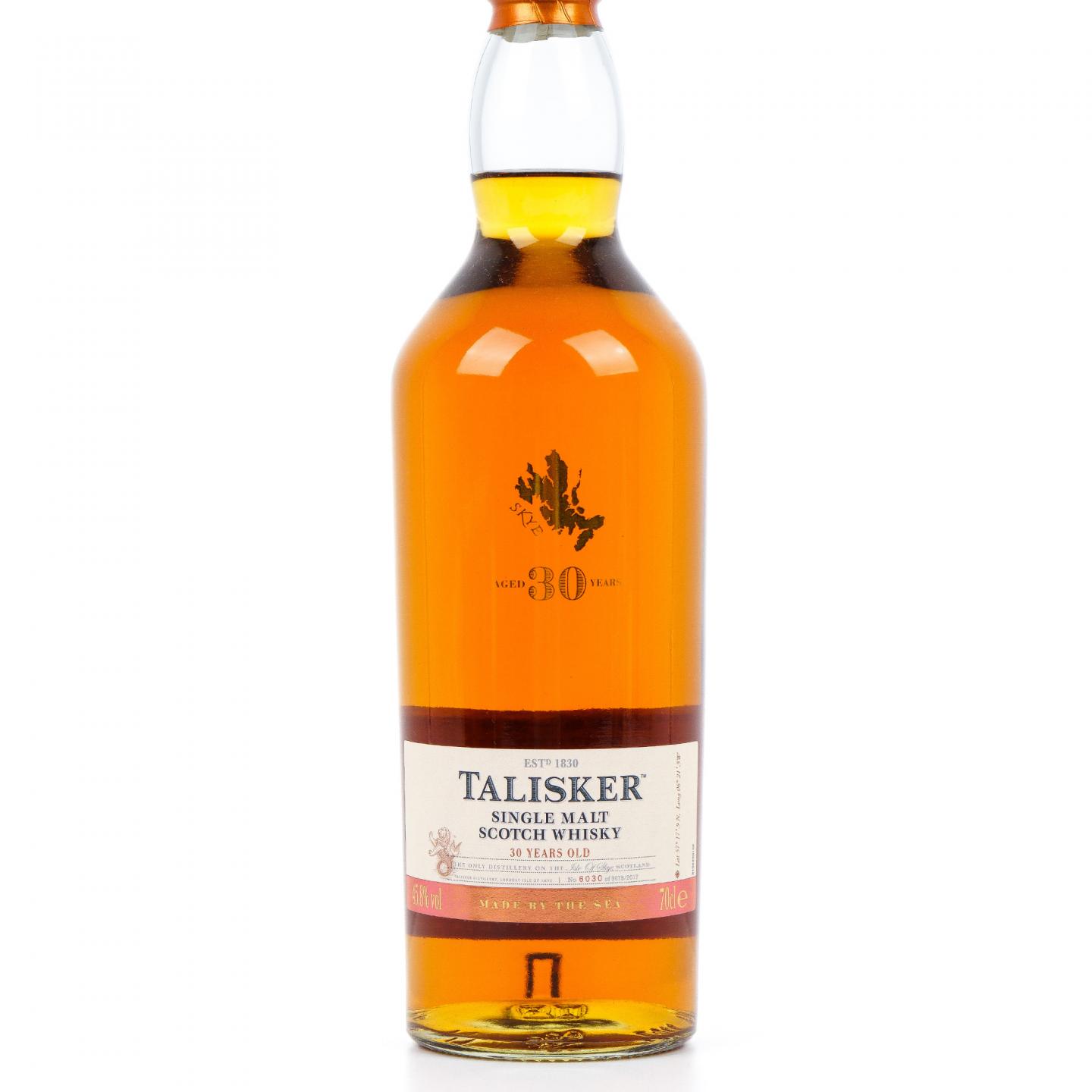 Talisker 泰斯卡 30年 2017 行货