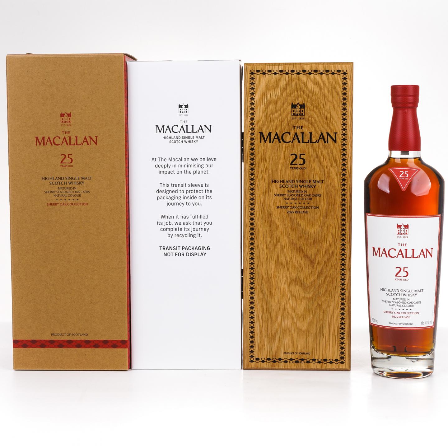 Macallan 麦卡伦 25年 2025 Sherry Oak Collection 43%