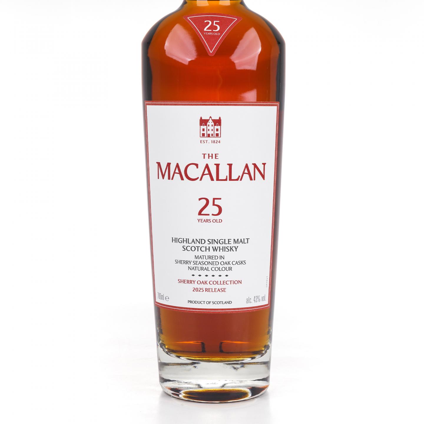 Macallan 麦卡伦 25年 2025 Sherry Oak Collection 43%