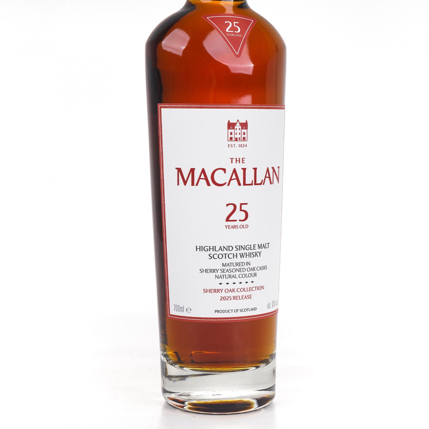 Macallan 麦卡伦 25年 2025 Sherry Oak Collection 43%