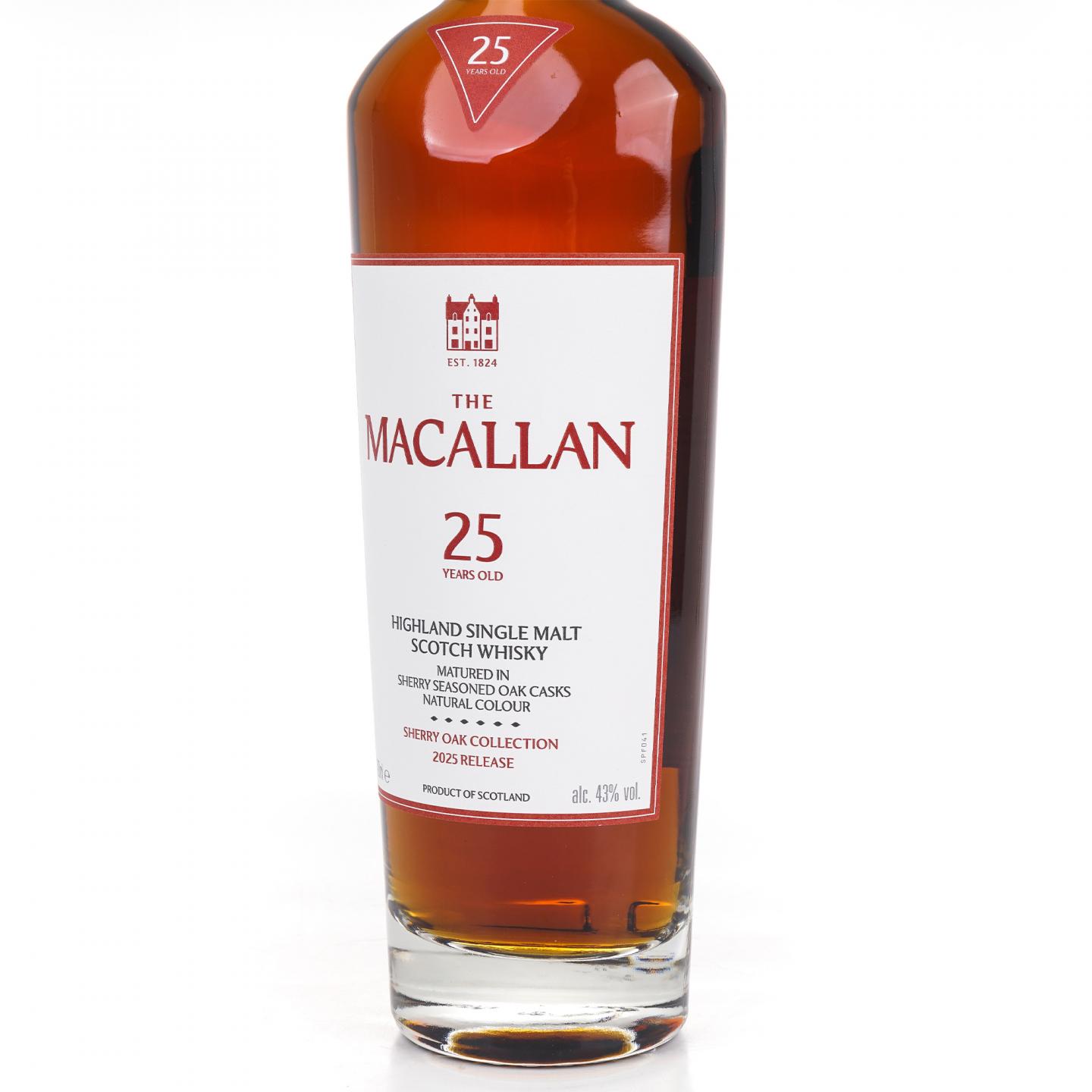Macallan 麦卡伦 25年 2025 Sherry Oak Collection 43%