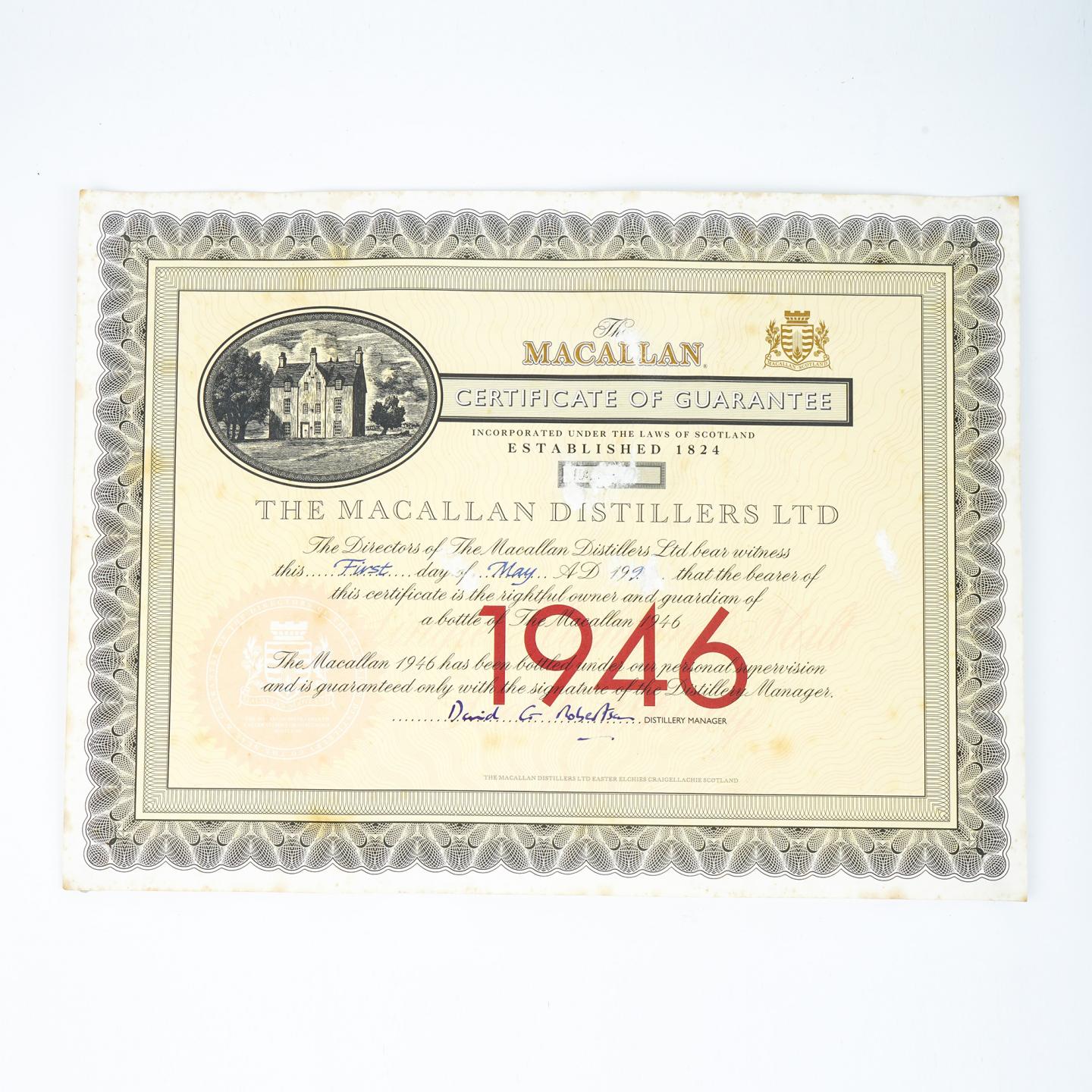 Macallan 麦卡伦 52年 1946 Select Reserve 雪莉桶 750ml