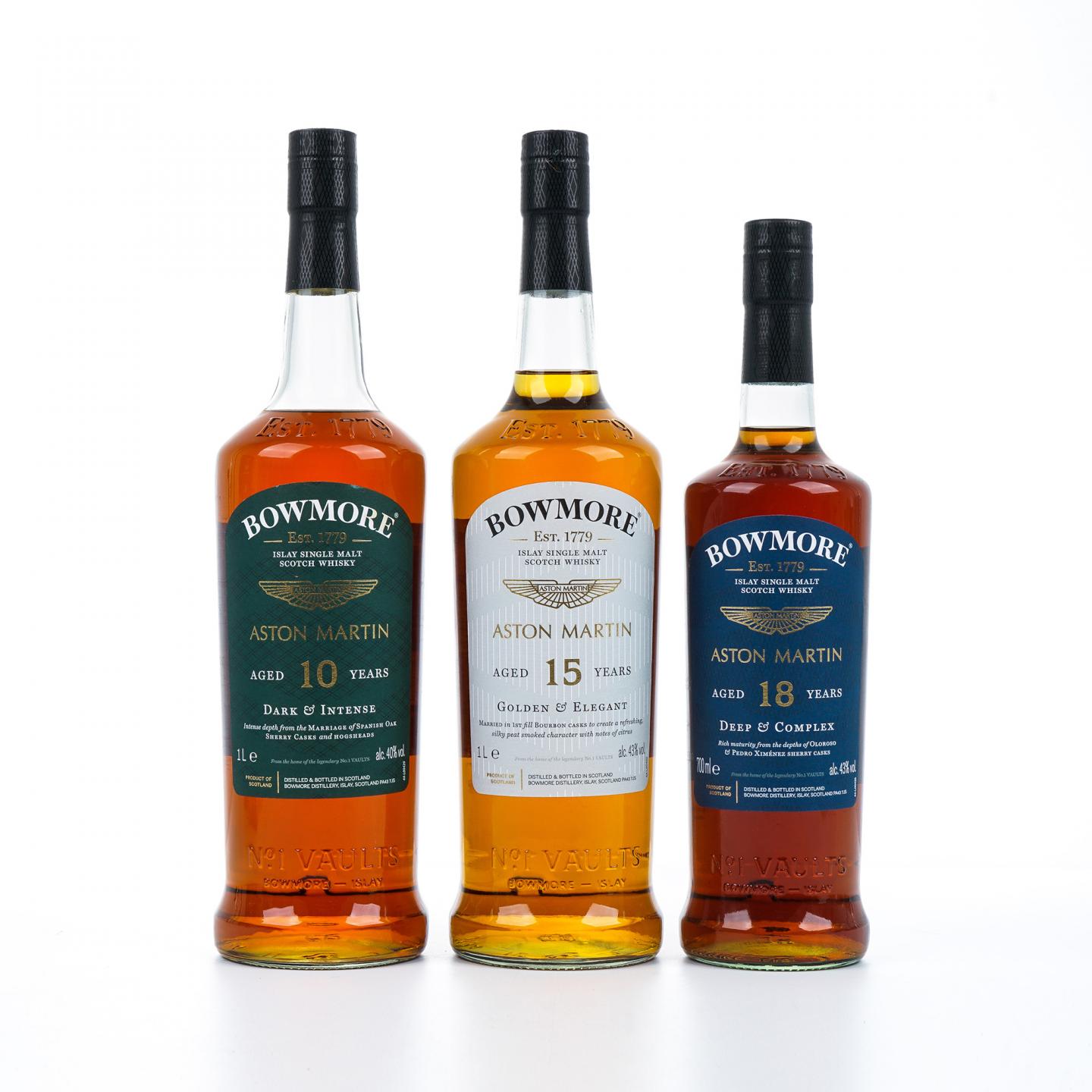 波摩 × 阿斯顿・马丁联名款 10/15/18年 3瓶组