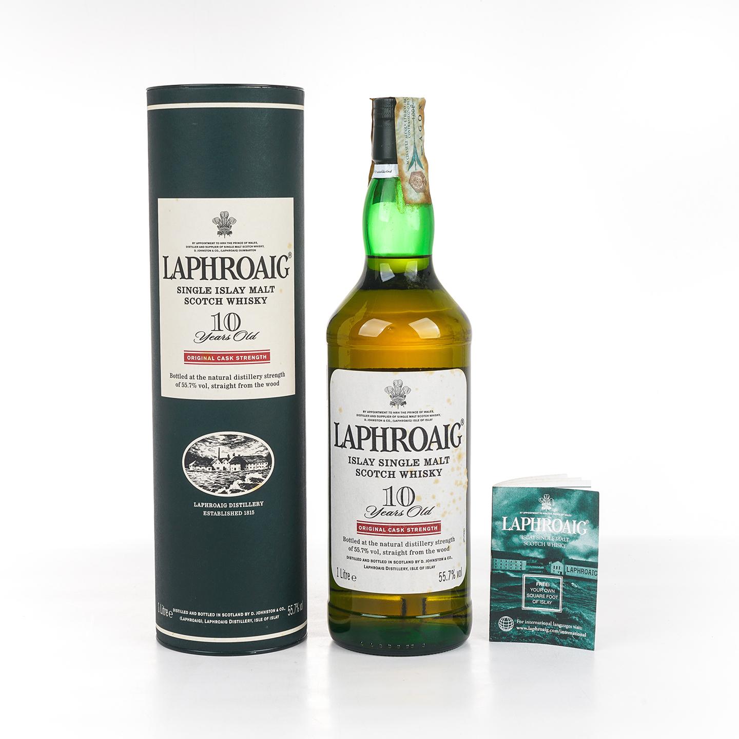 Laphroaig 拉弗格 10年 桶强 小红标 55.7% 1升装