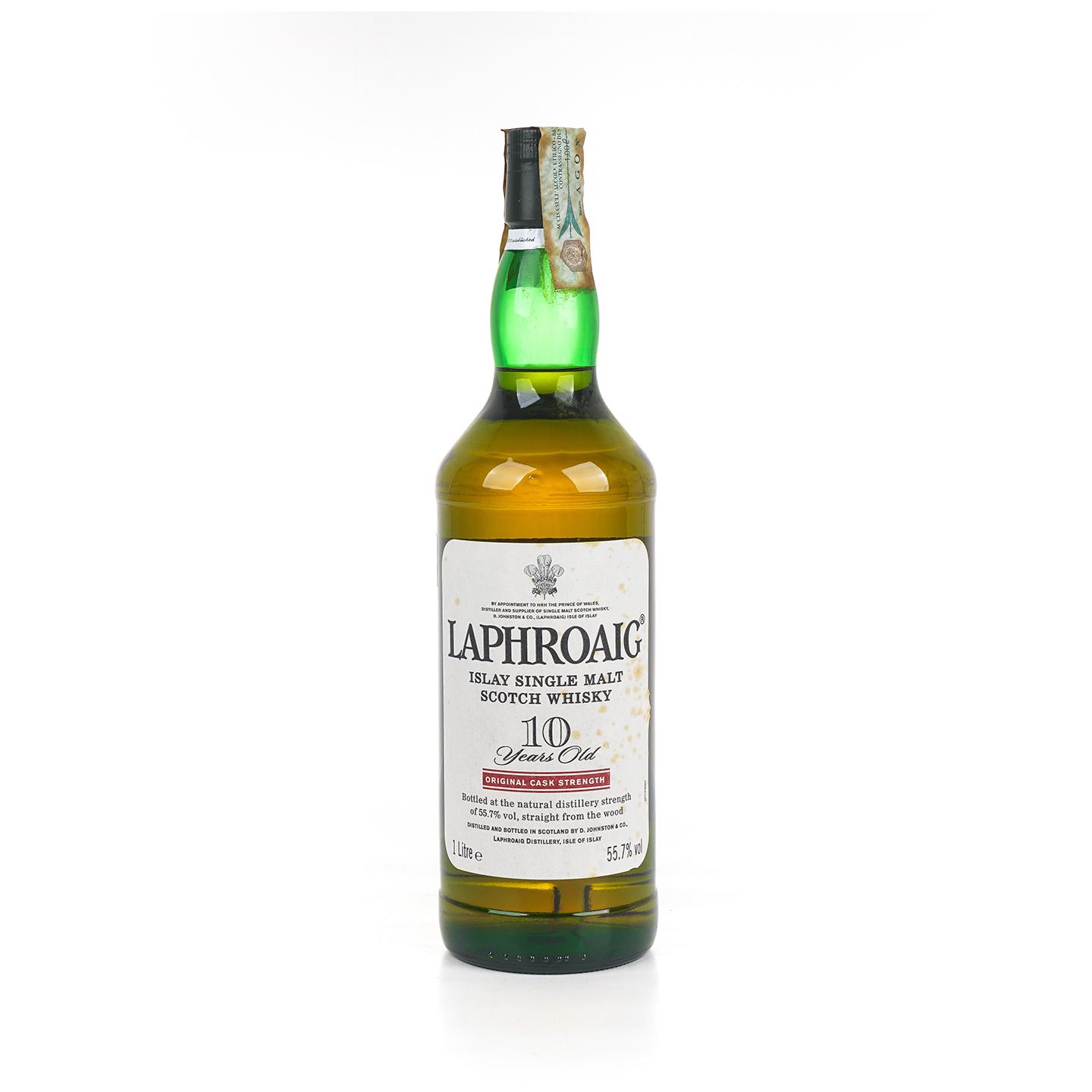 Laphroaig 拉弗格 10年 桶强 小红标 55.7% 1升装