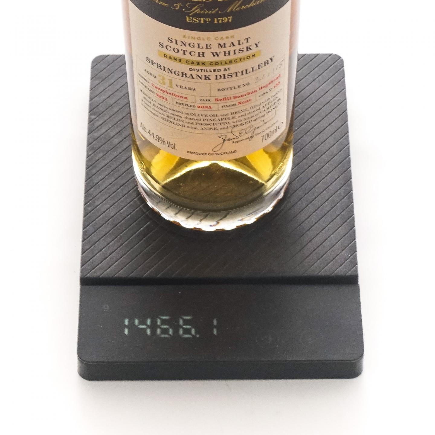 Springbank 云顶 31年 1993-2025 单桶#188