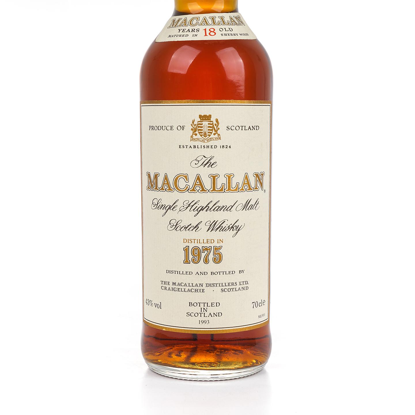 Macallan 麦卡伦 18年 1975-1993 雪莉桶