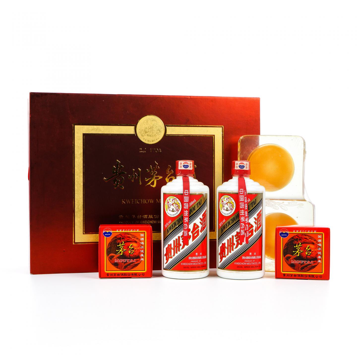 茅台·2007年 33% 礼盒 两支组